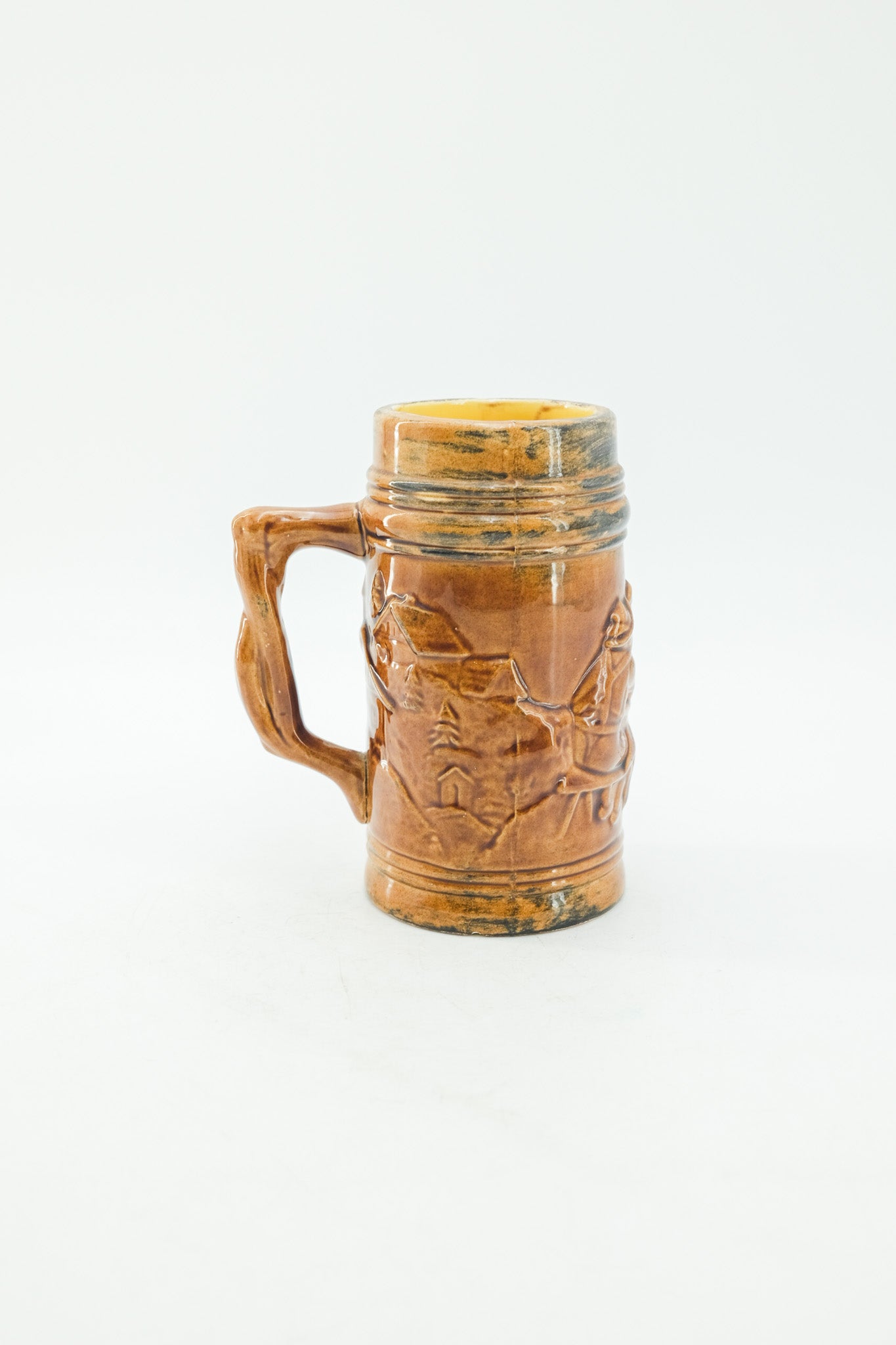 Vintage Beer Stein with Relief Motifs / ヴィンテージ ビアマグ（レリーフ柄）