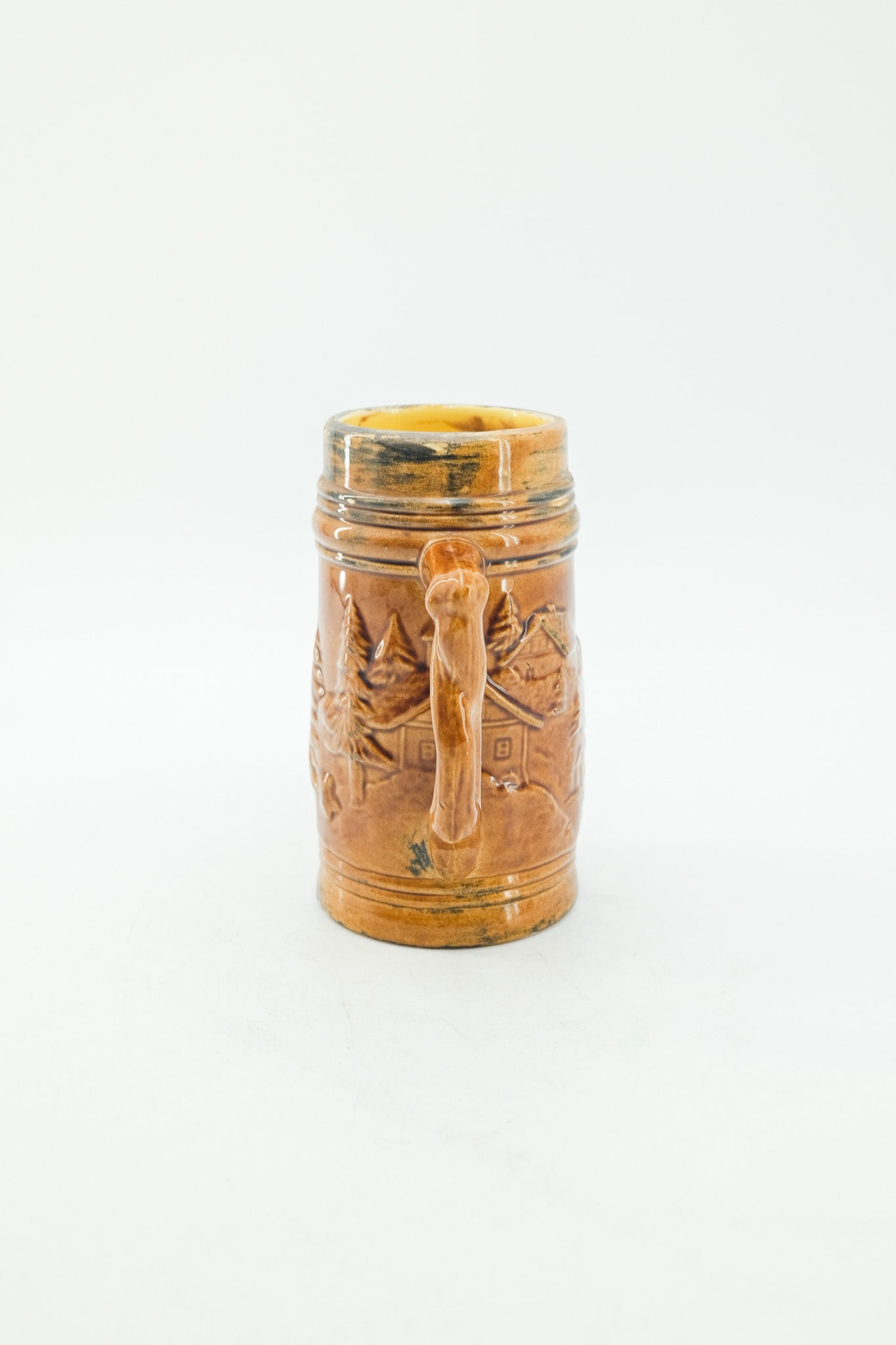 Vintage Beer Stein with Relief Motifs / ヴィンテージ ビアマグ（レリーフ柄）