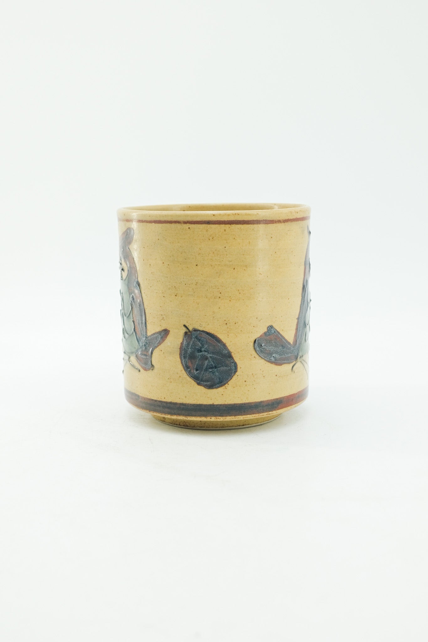 Owl patterned container / フクロウの筒鉢