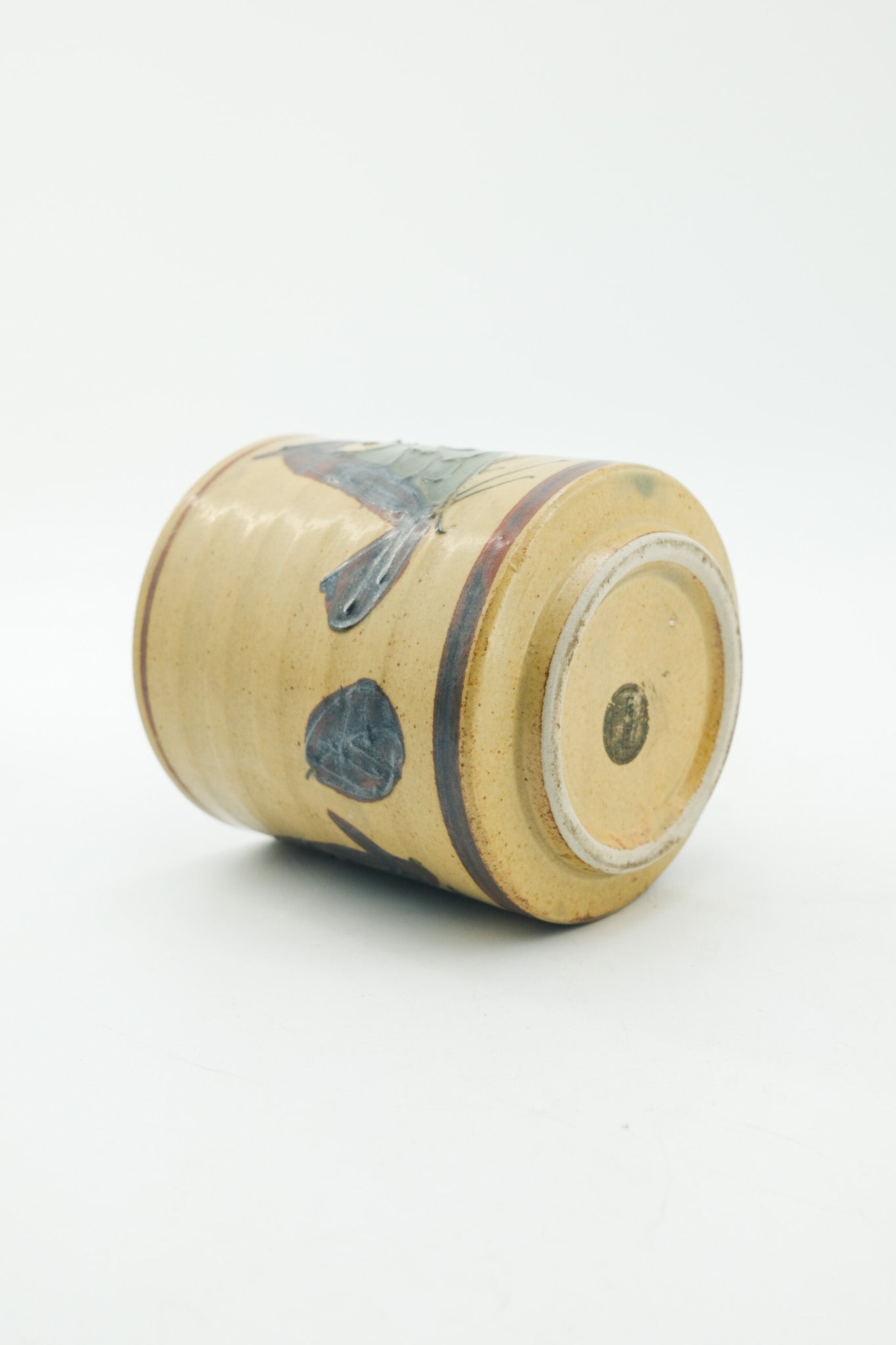 Owl patterned container / フクロウの筒鉢