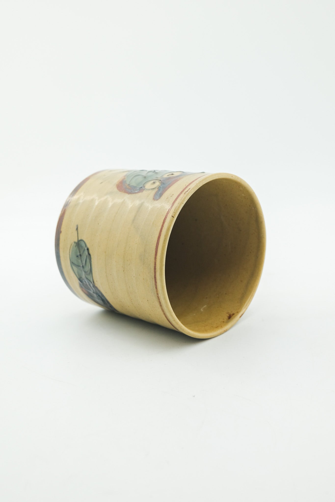 Owl patterned container / フクロウの筒鉢