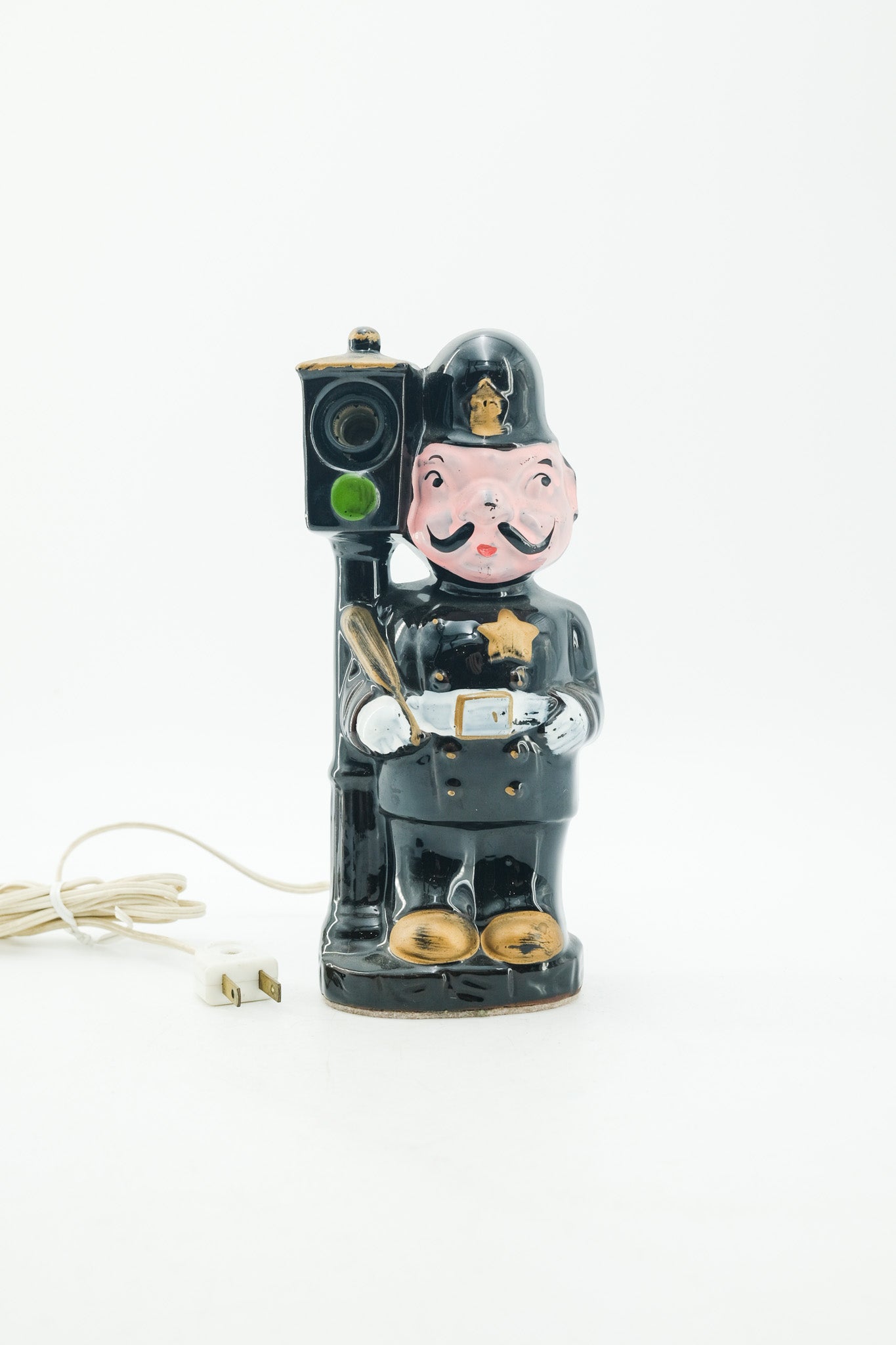 Vintage Ceramic Policeman Night Light / ヴィンテージ セラミック ポリスマン ナイトライト