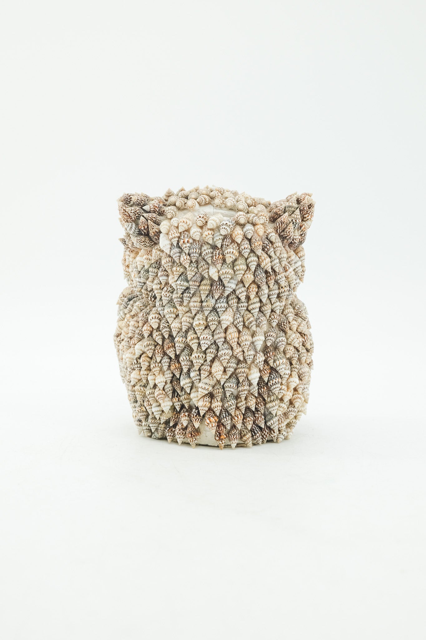 Shell Craft Owl Ornament / 貝細工のフクロウの置物