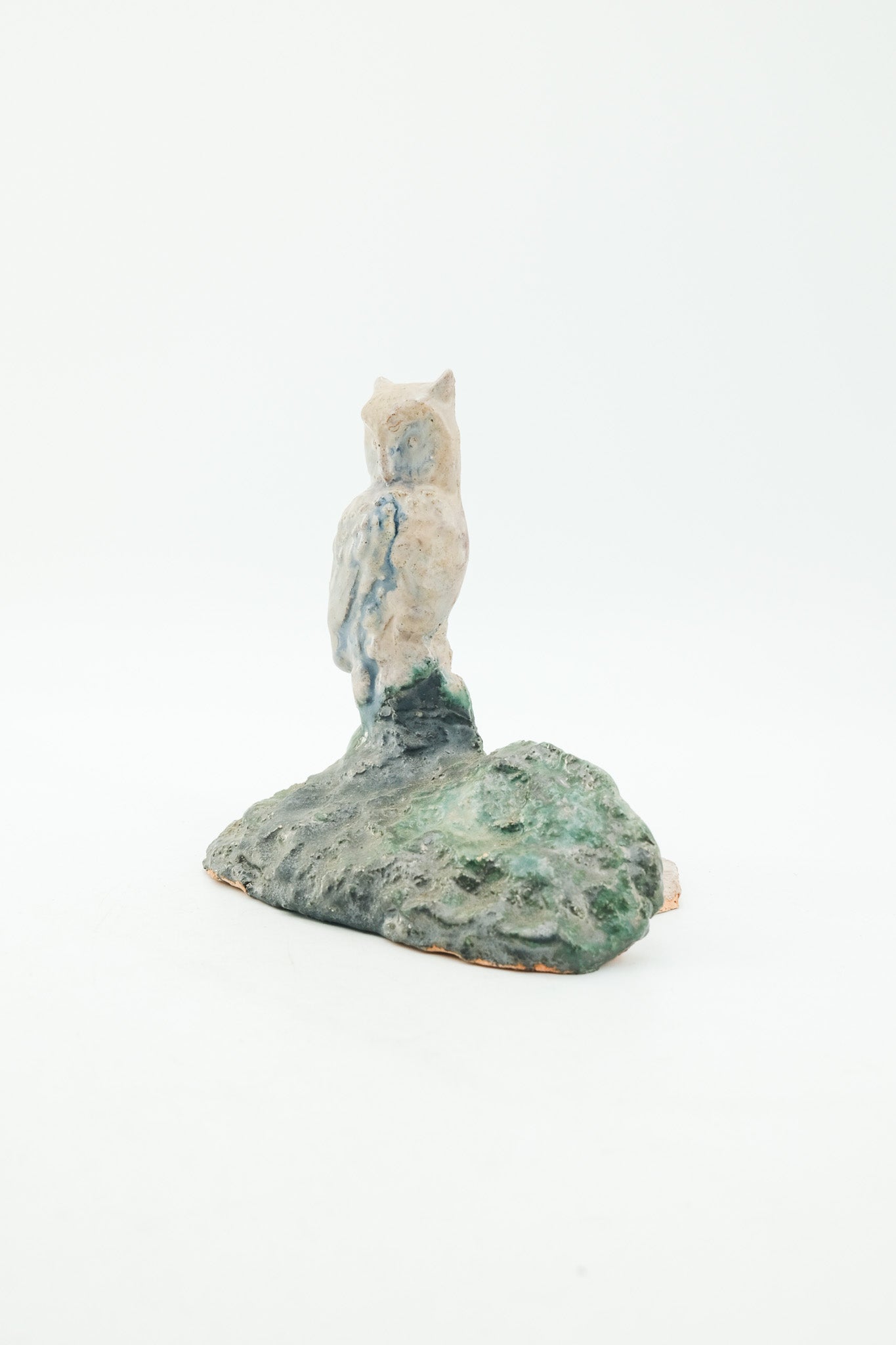 Ceramic Owl Bookend / 陶器製 フクロウのブックエンド