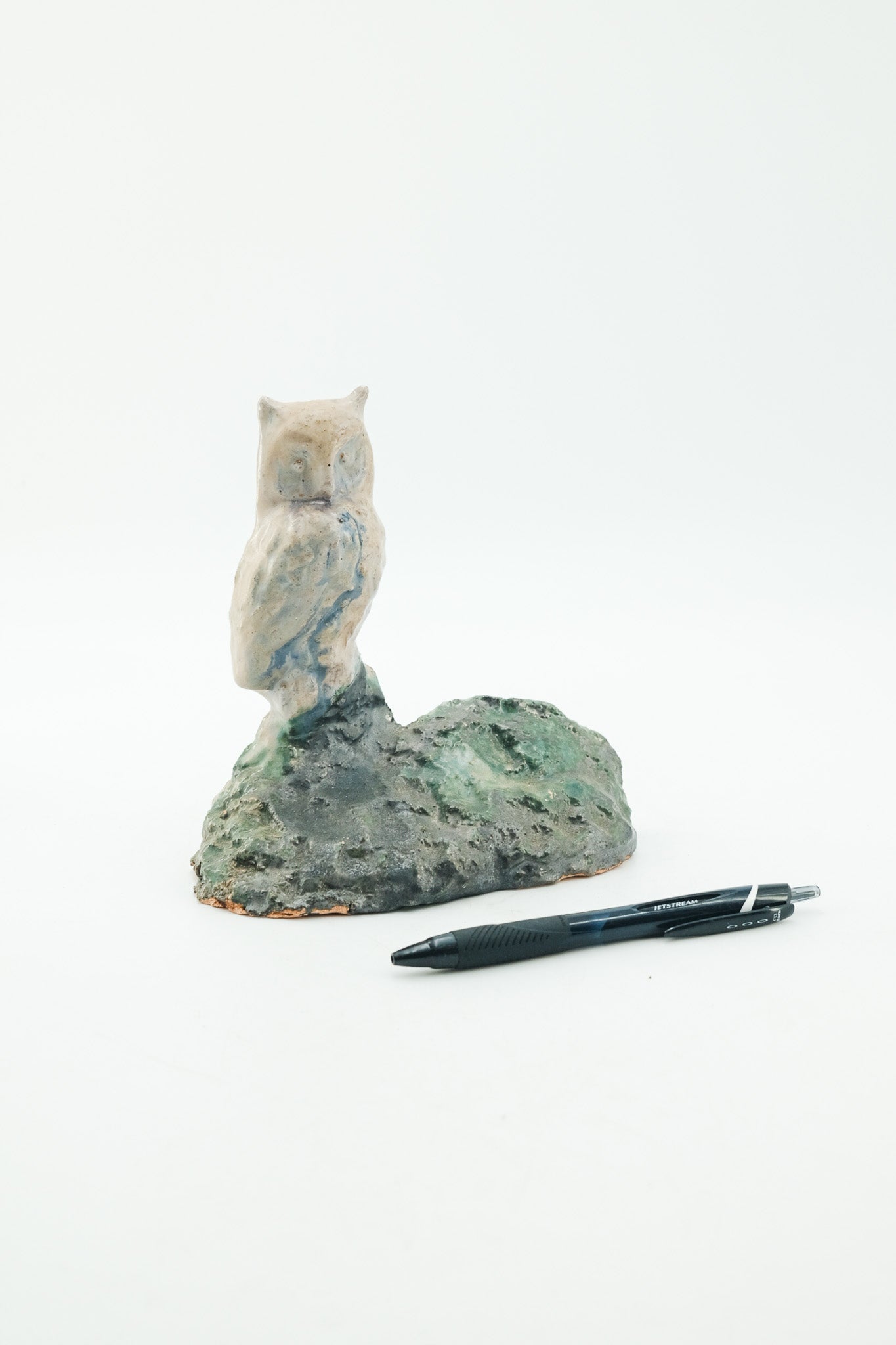 Ceramic Owl Bookend / 陶器製 フクロウのブックエンド