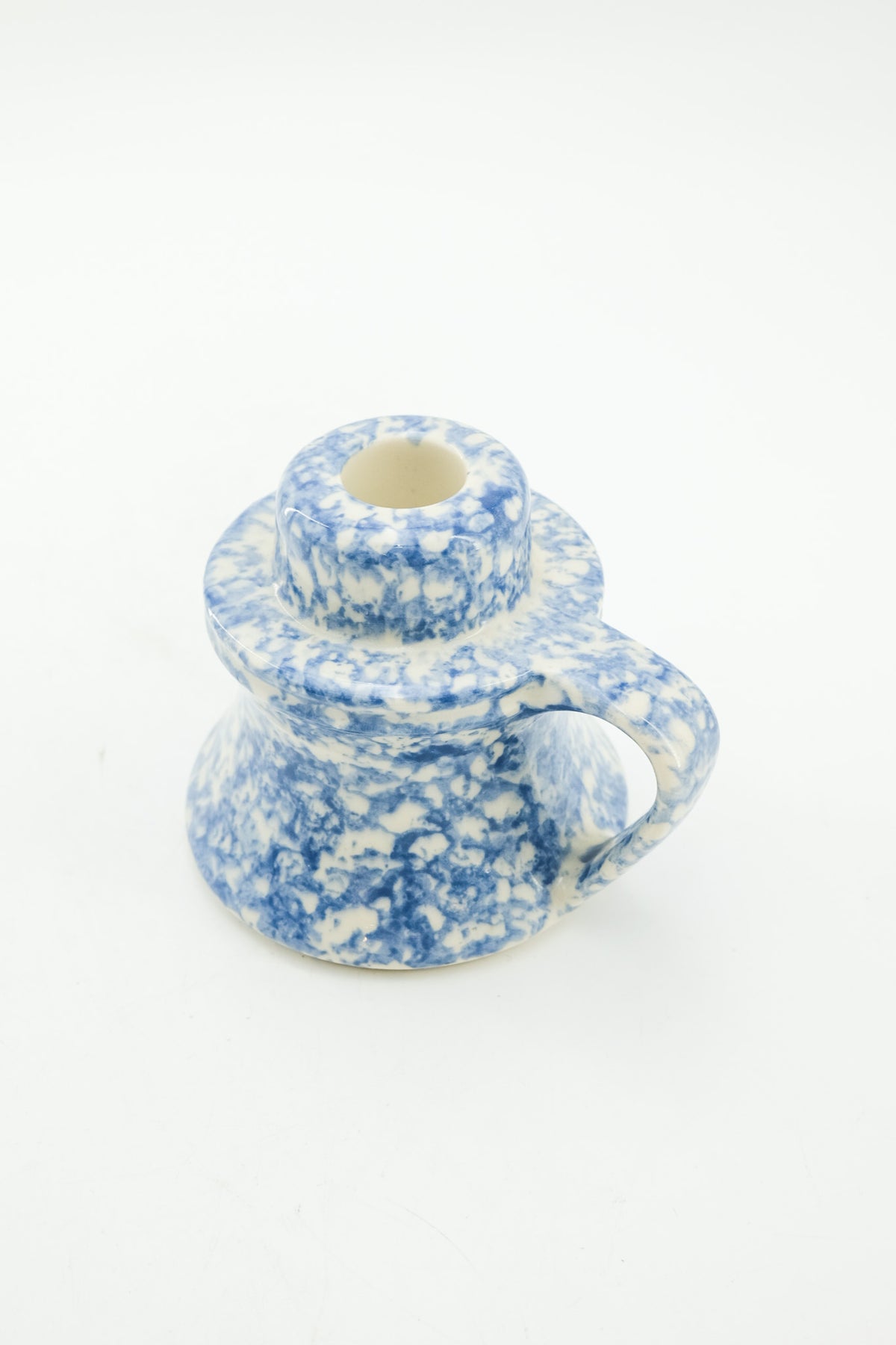 Spongeware Chamberstick Candle Holder / スポンジウェア キャンドルホルダー