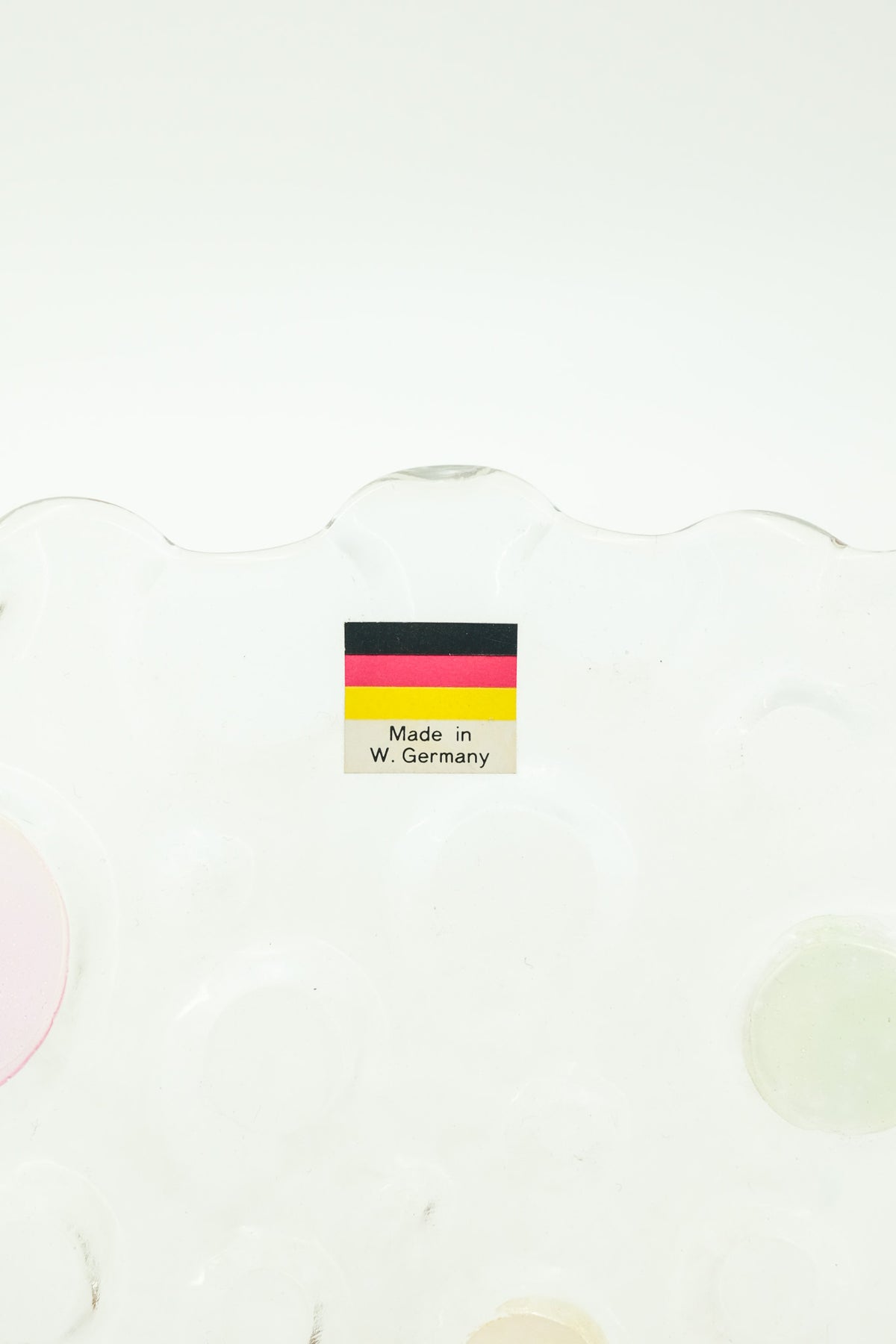 Vintage West Germany Pastel Bubble Glass Bowl / 西ドイツ製 パステルバブルガラス ボウル
