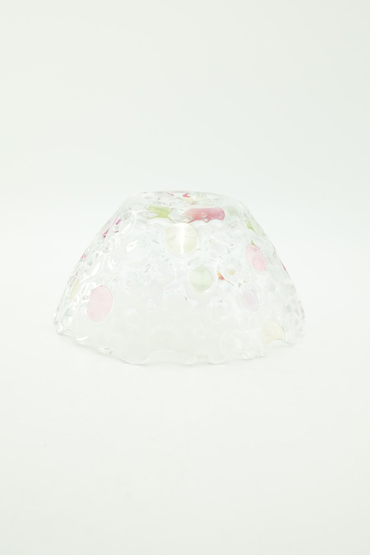 Vintage West Germany Pastel Bubble Glass Bowl / 西ドイツ製 パステルバブルガラス ボウル