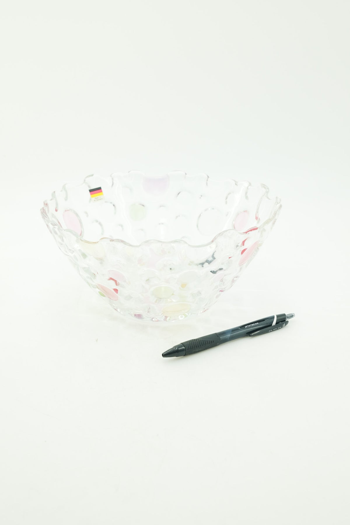 Vintage West Germany Pastel Bubble Glass Bowl / 西ドイツ製 パステルバブルガラス ボウル