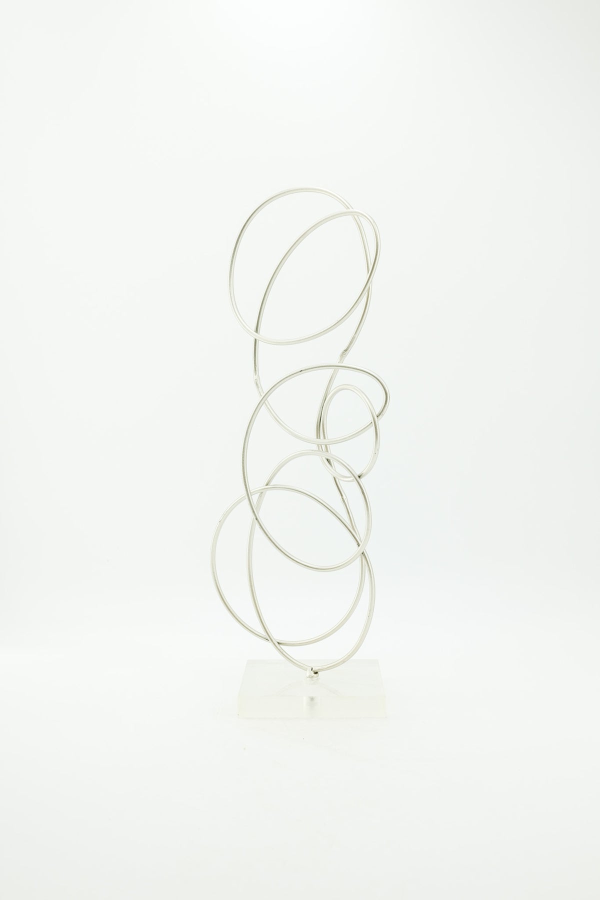 Wire Abstract Object with Acrylic Base / ワイヤー抽象オブジェ アクリル台座