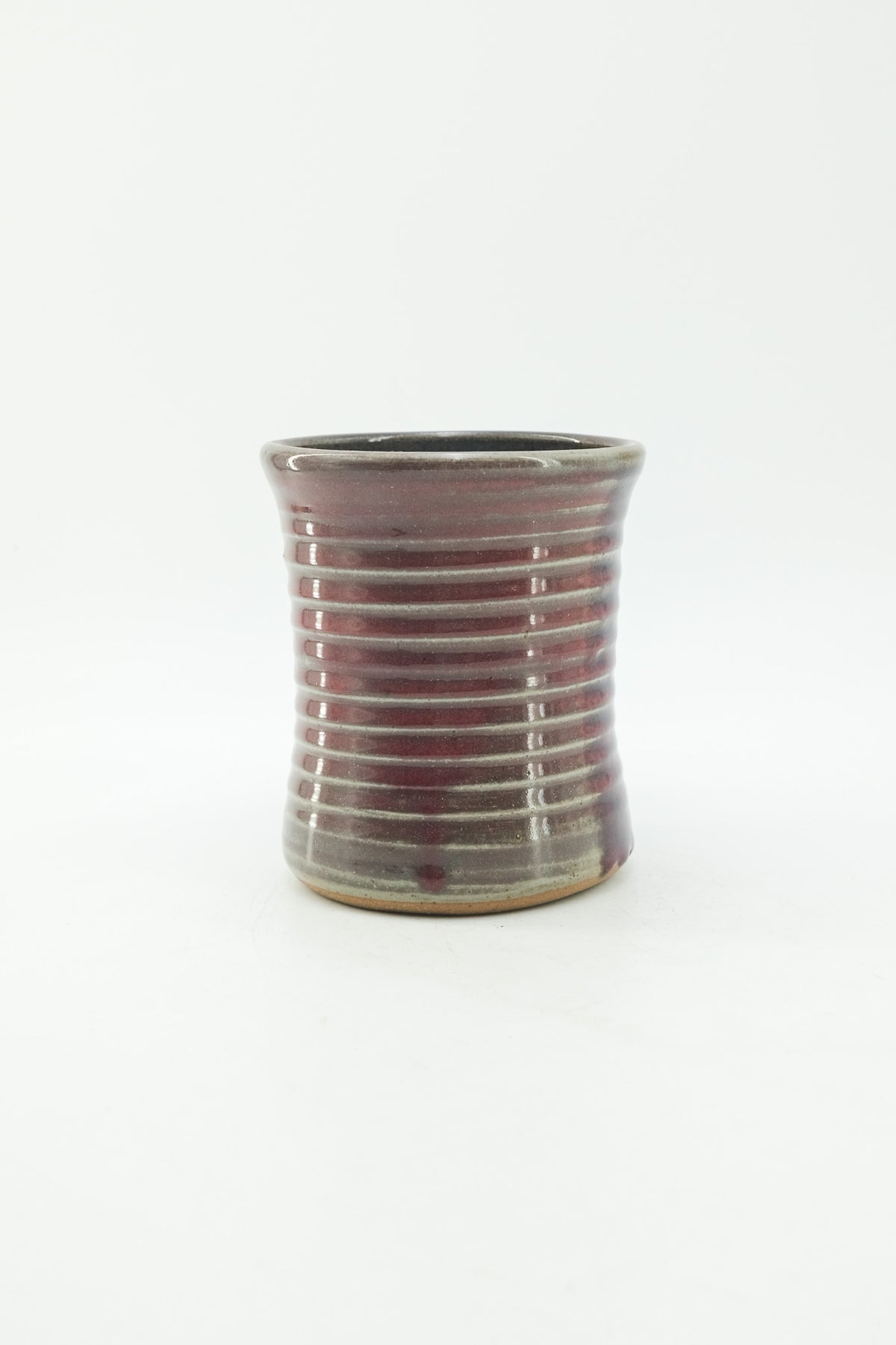 Vintage Studio Pottery Ribbed Mug / ヴィンテージ スタジオポタリー ろくろ目マグ