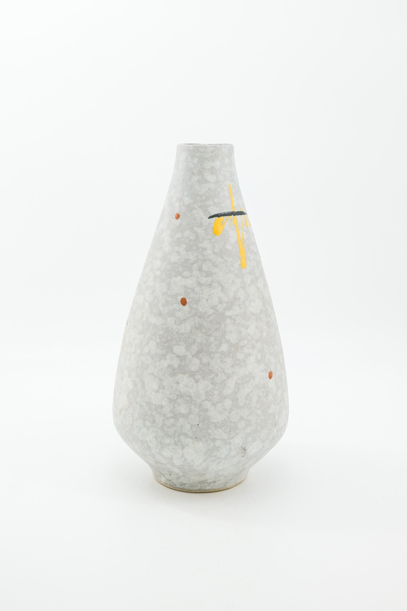 Vintage Ceramic Vase with Abstract Pattern / 抽象柄のヴィンテージ