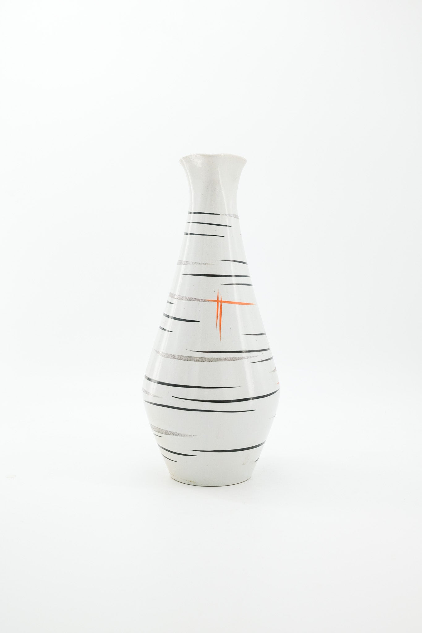 Vintage Pitcher Vase with Atomic Pattern / ミッドセンチュリー アトミックデザイン ピッチャーベース
