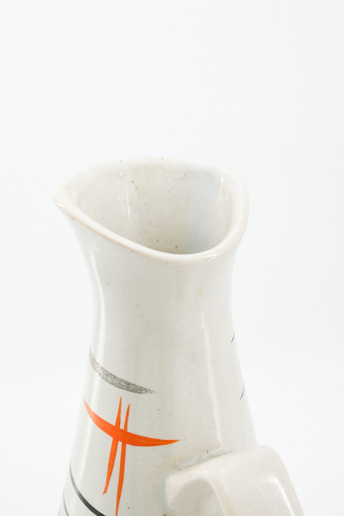 Vintage Pitcher Vase with Atomic Pattern / ミッドセンチュリー アトミックデザイン ピッチャーベース