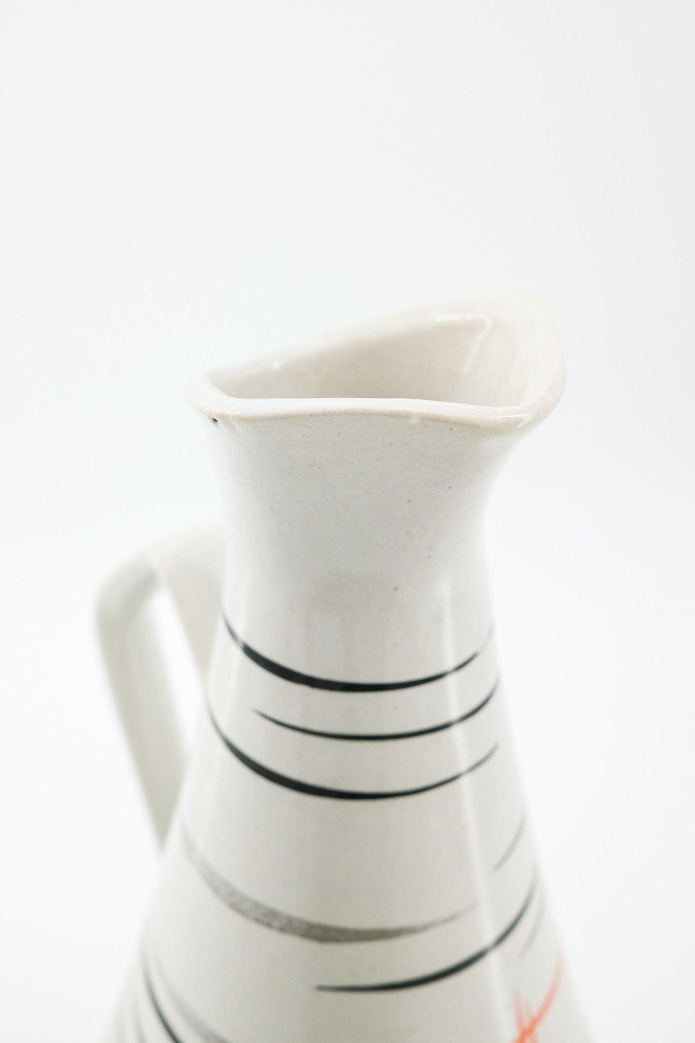 Vintage Pitcher Vase with Atomic Pattern / ミッドセンチュリー アトミックデザイン ピッチャーベース