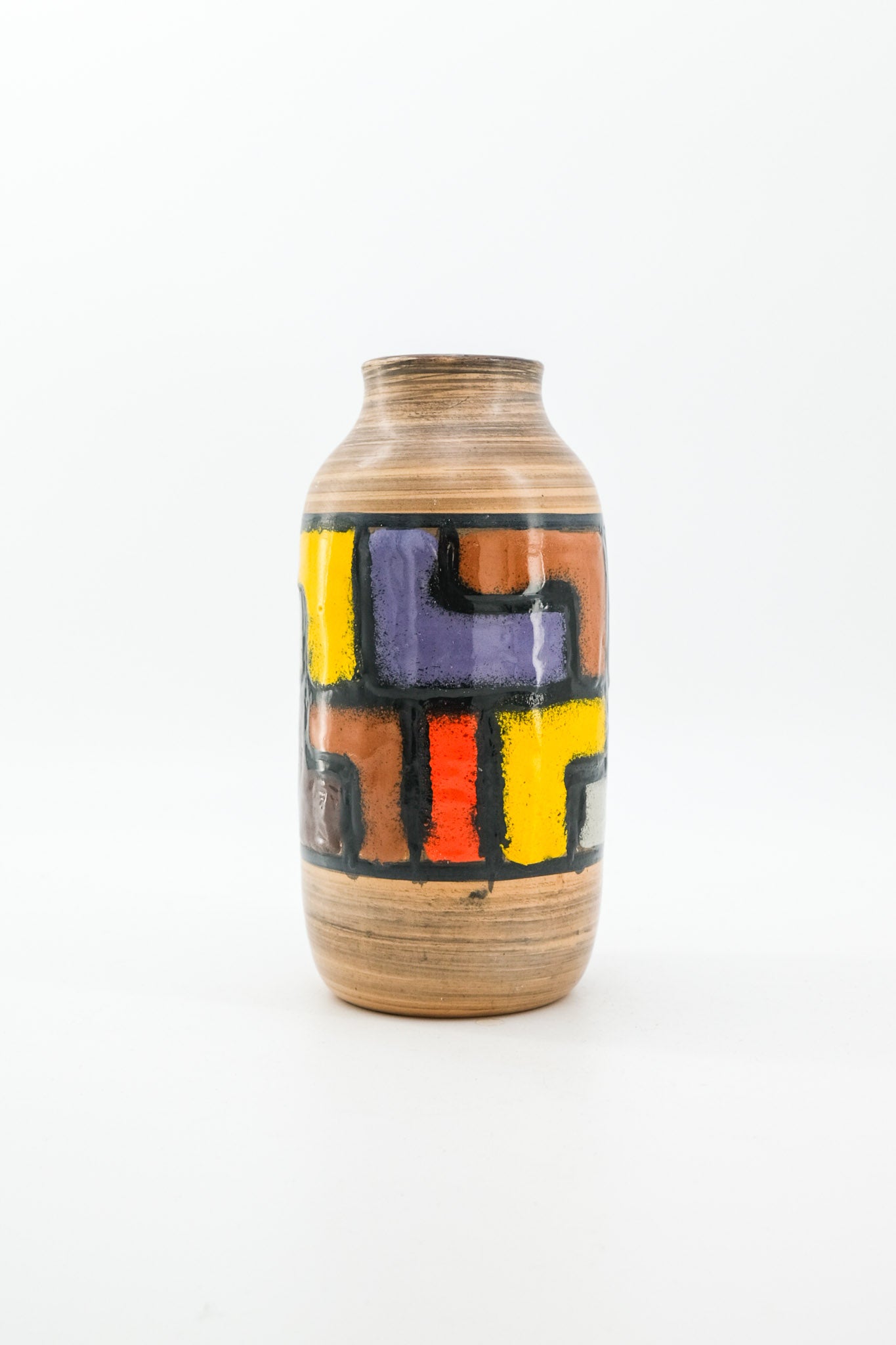 Abstract Geometric Pattern Vase / 抽象幾何学パターンのフラワーベース
