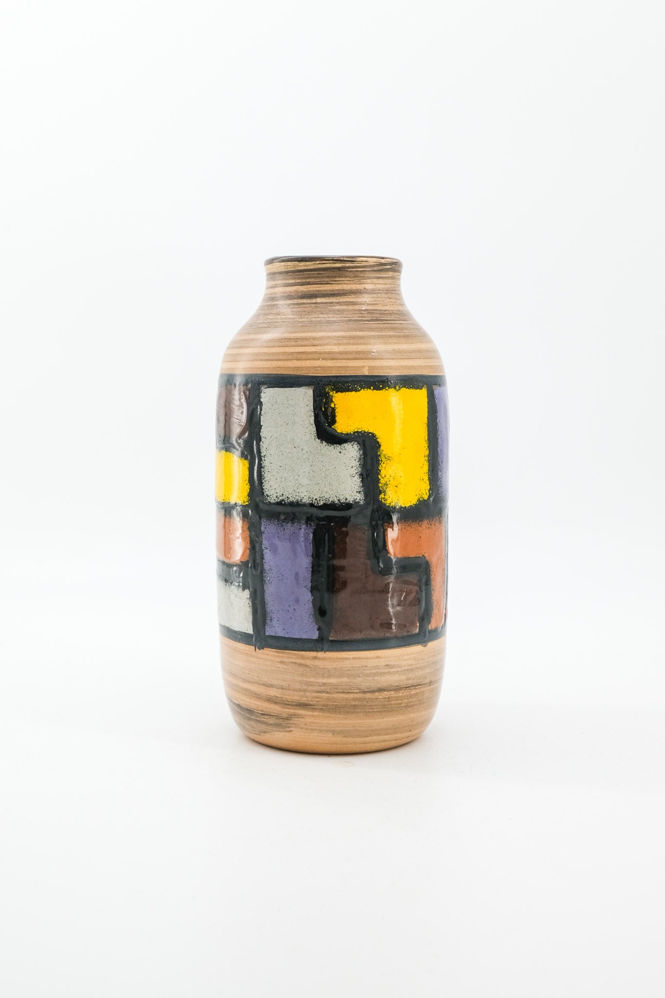 Abstract Geometric Pattern Vase / 抽象幾何学パターンのフラワーベース
