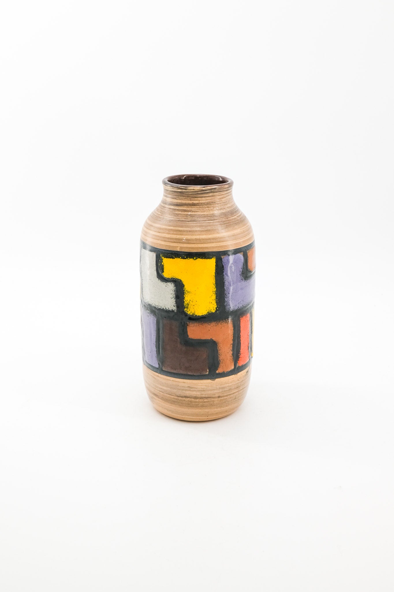 Abstract Geometric Pattern Vase / 抽象幾何学パターンのフラワーベース