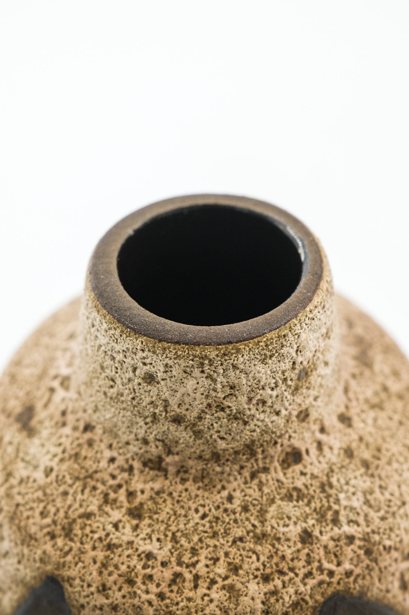 Fat Lava Vase with Bird Motif / ファットラヴァ 鳥のモチーフ 花瓶