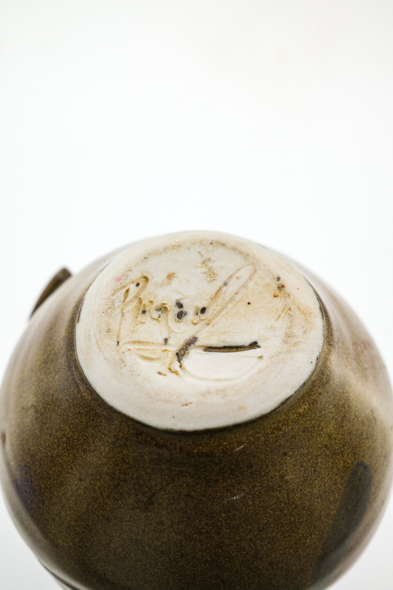 Pottery Jar with Turquoise Glaze / ターコイズ釉薬の陶器ジャー