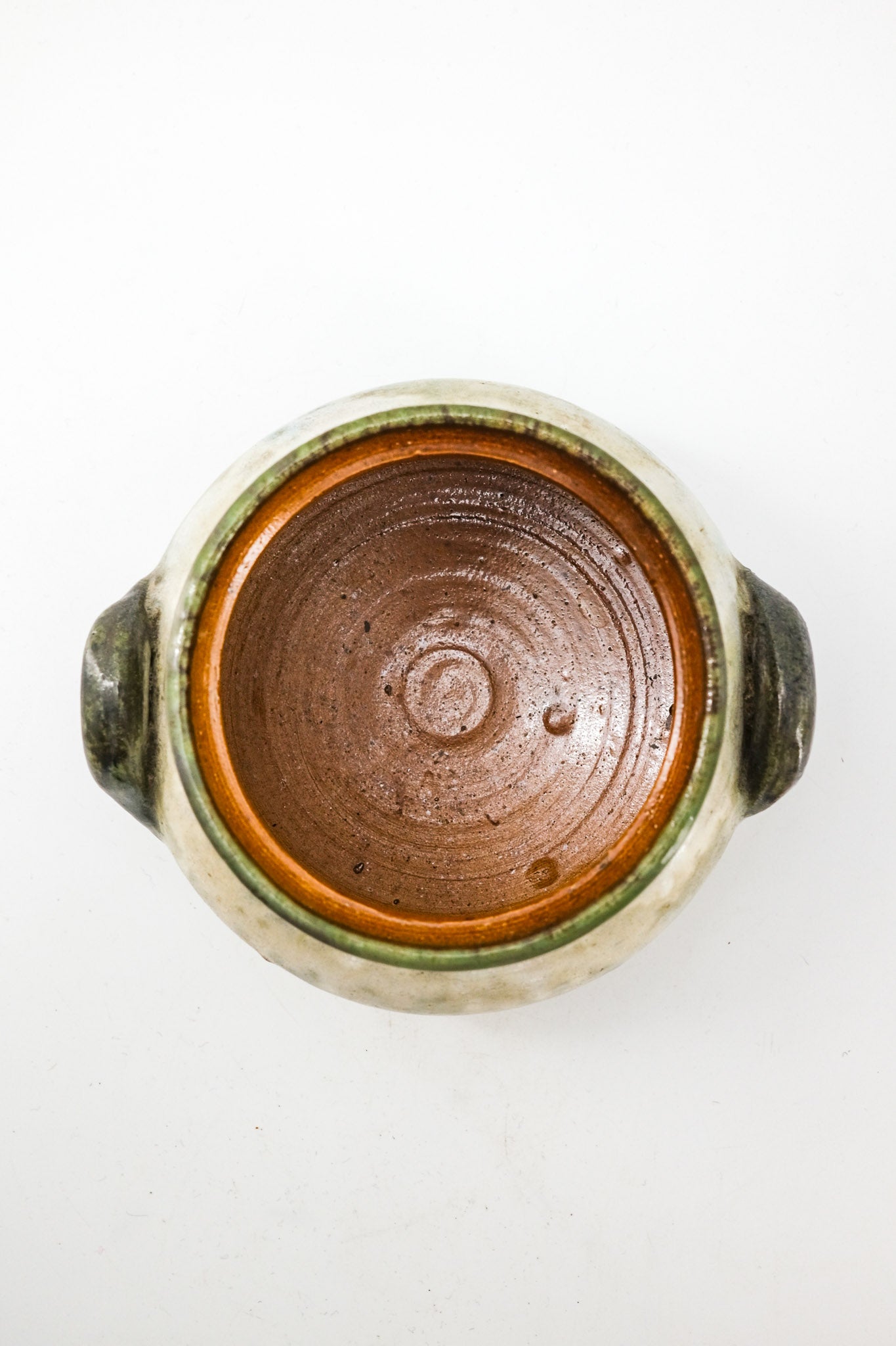 Pottery Jar with Lid - Bouffioulx / ベルギー Bouffioulx製 蓋付き陶器ジャー