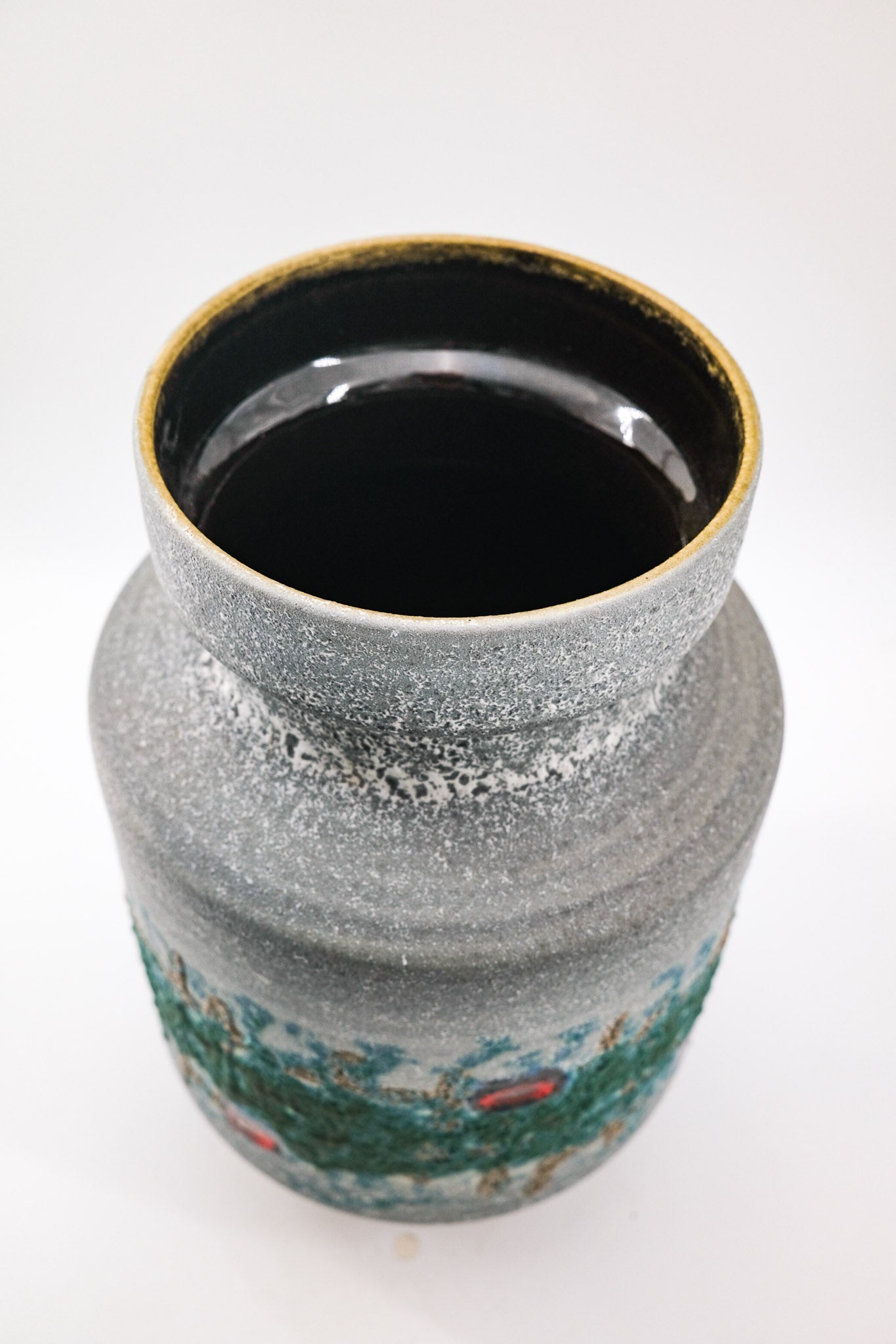Vintage Fat Lava Flower Vase / 西ドイツ製 ヴィンテージ フラワー