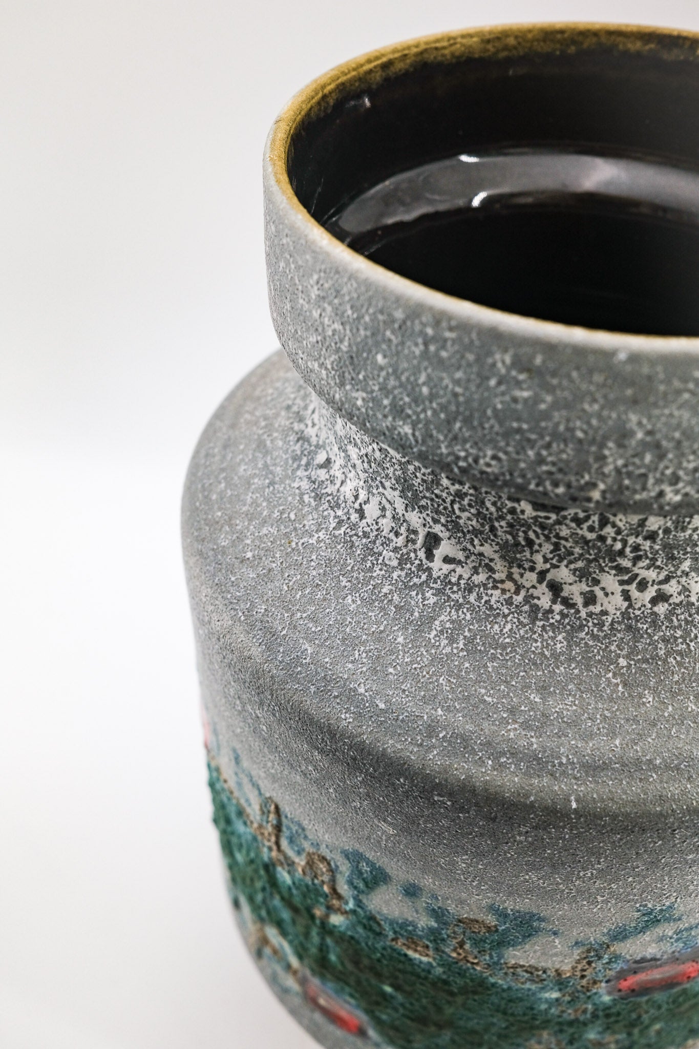 Vintage Fat Lava Flower Vase / 西ドイツ製 ヴィンテージ フラワー 