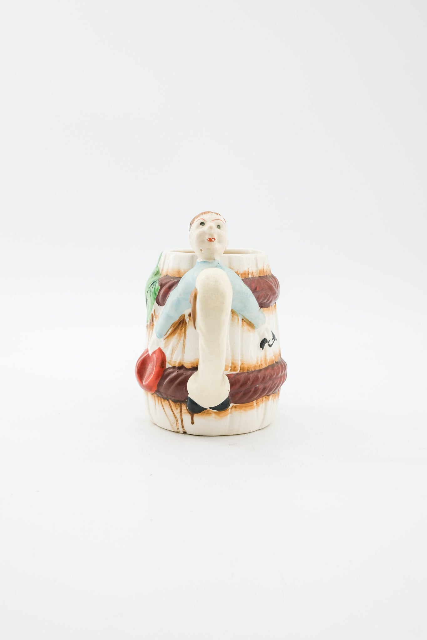 Barrel Mug with Cowboy Figure / 樽型カウボーイマグカップ