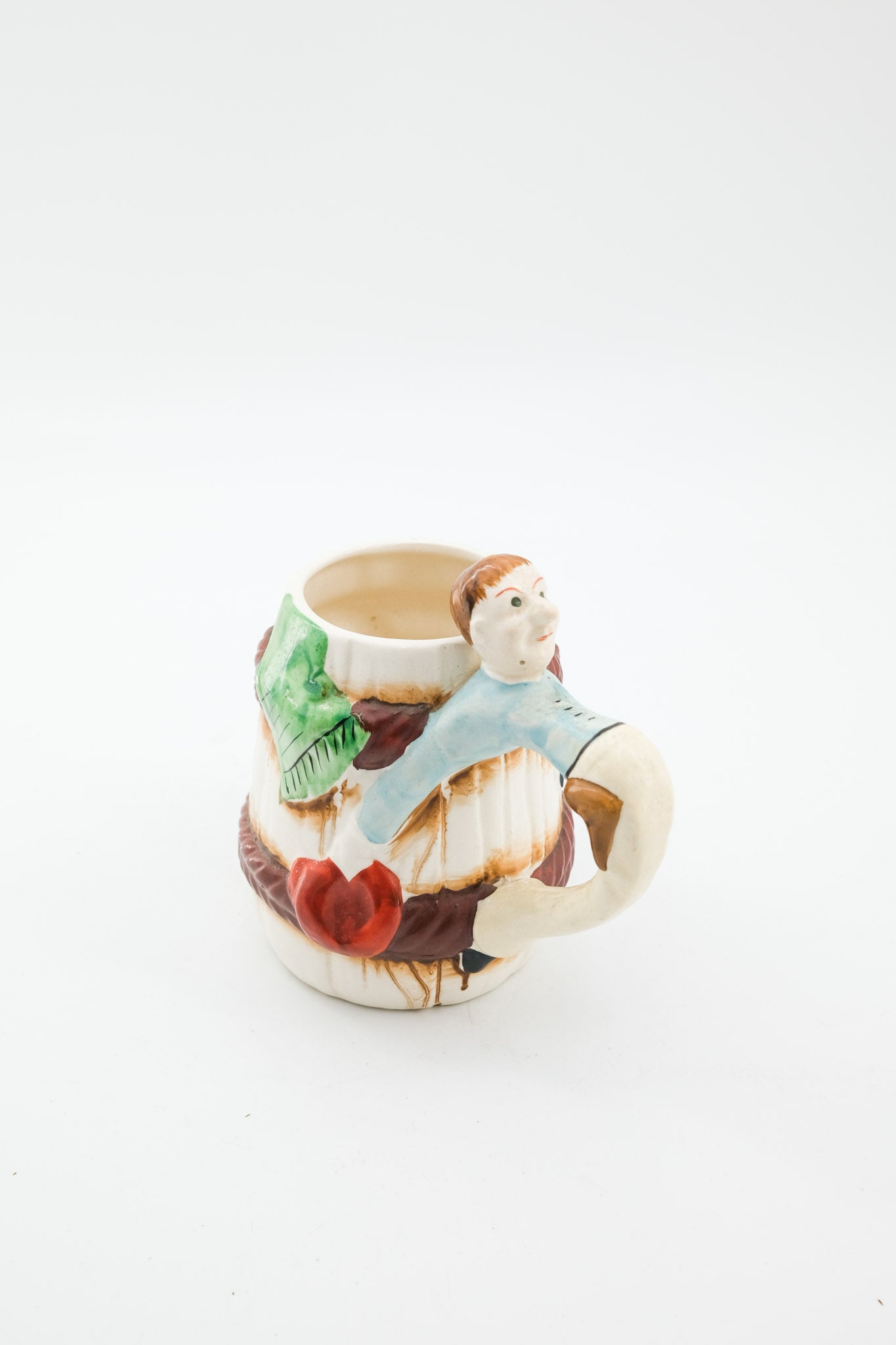 Barrel Mug with Cowboy Figure / 樽型カウボーイマグカップ