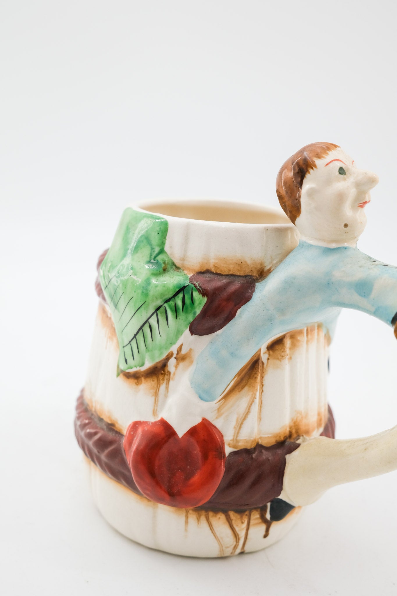 Barrel Mug with Cowboy Figure / 樽型カウボーイマグカップ