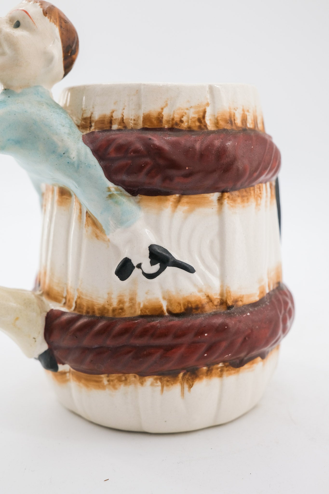 Barrel Mug with Cowboy Figure / 樽型カウボーイマグカップ