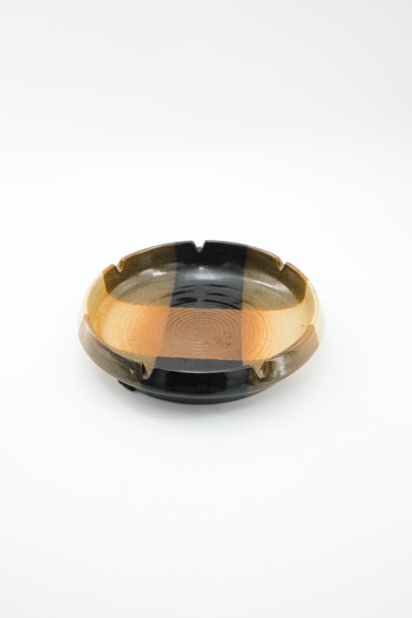 Checkered Ceramic Ashtray / チェッカード セラミック アッシュトレイ（灰皿）