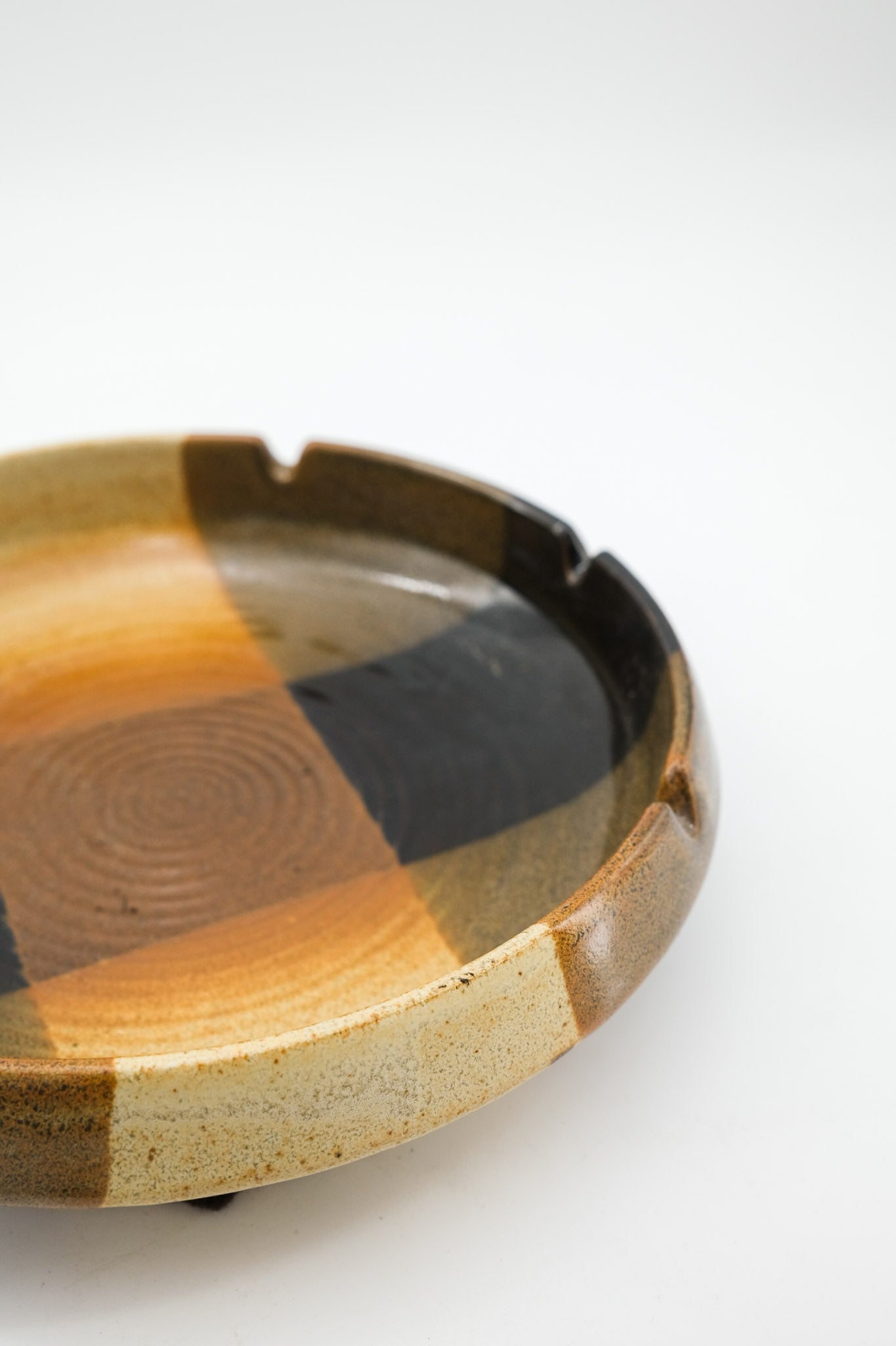 Checkered Ceramic Ashtray / チェッカード セラミック アッシュトレイ（灰皿）