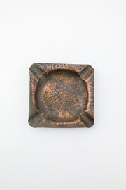hammered copper square ashtray / ハンマード コッパー スクエア アシュトレイ