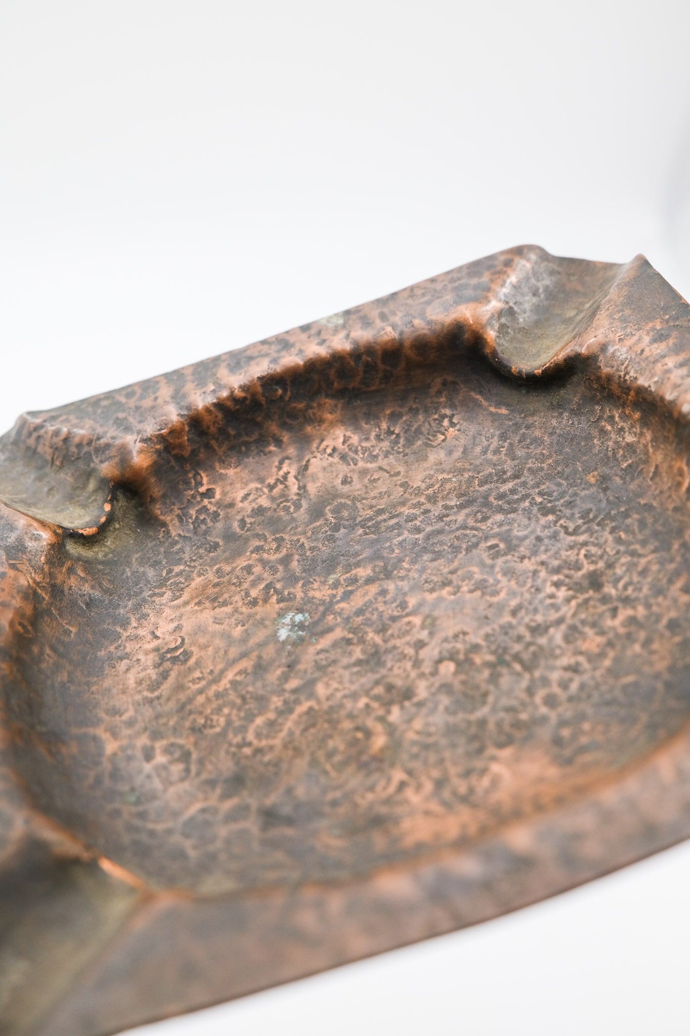 hammered copper square ashtray / ハンマード コッパー スクエア アシュトレイ