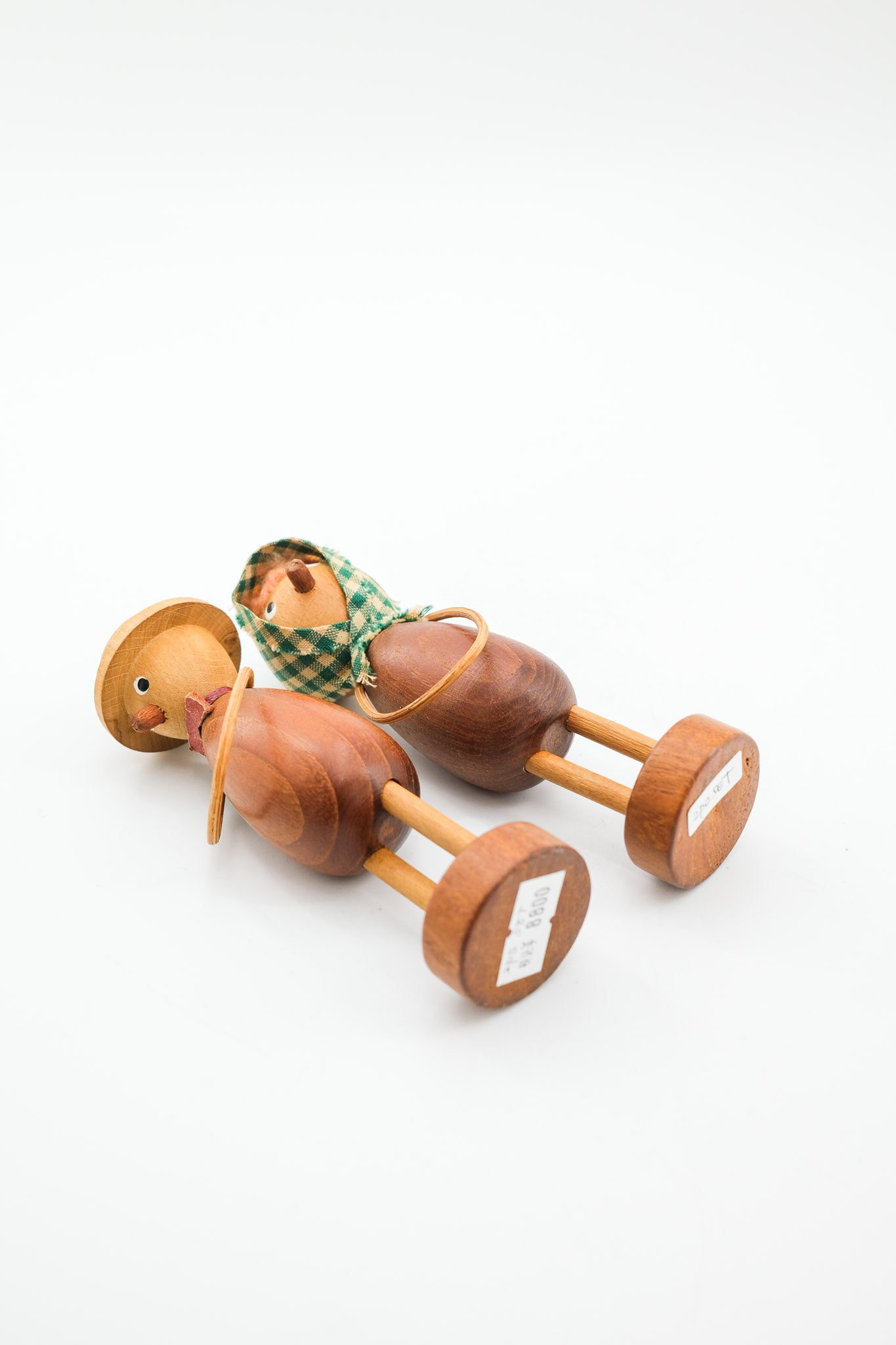 Wooden Doll Couple / 木製のペア人形