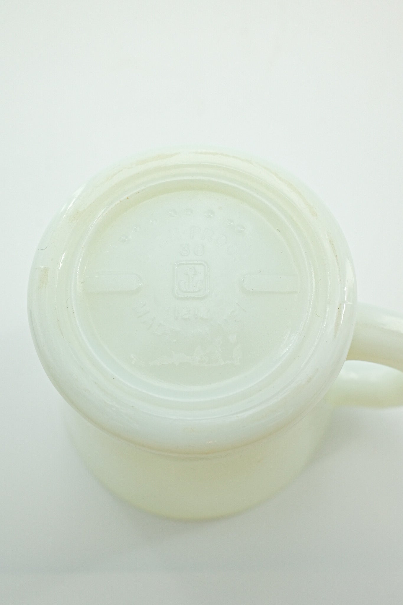 Fire-King Milk Glass Stackable Mug / ファイヤーキング ミルクガラス スタッキングマグ