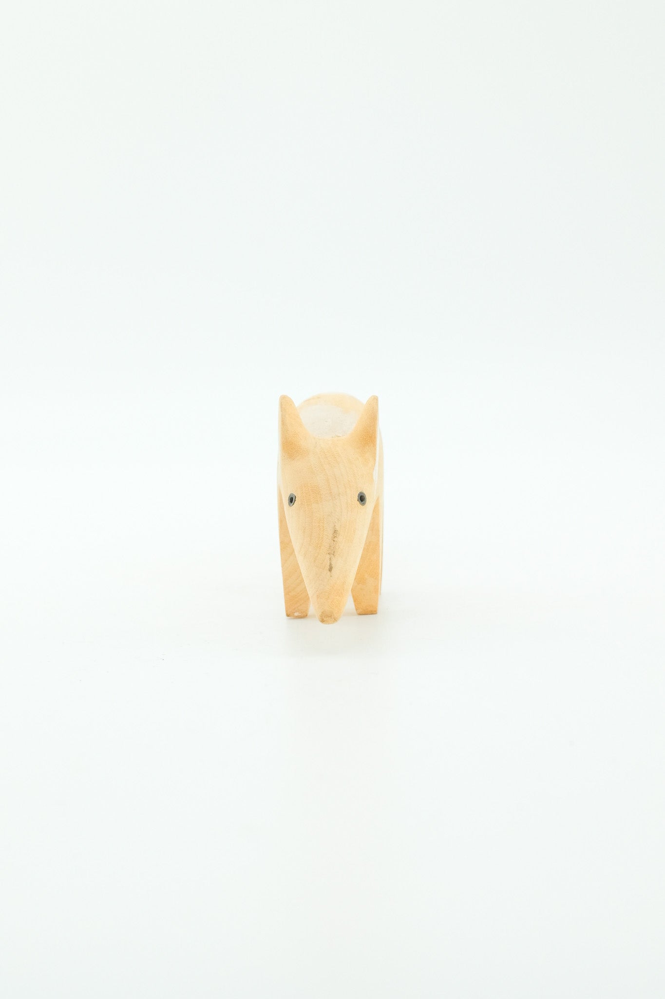 Wooden Mouse Figurine / 木彫りのネズミオブジェ