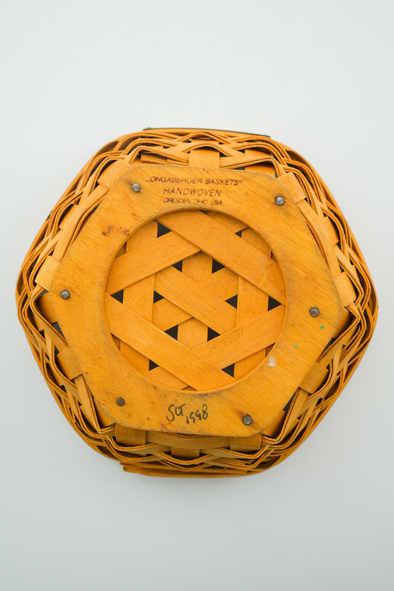 Longaberger Woven From The Heart #3 Sales 1998 / ロンガーバーガー ミニバスケット