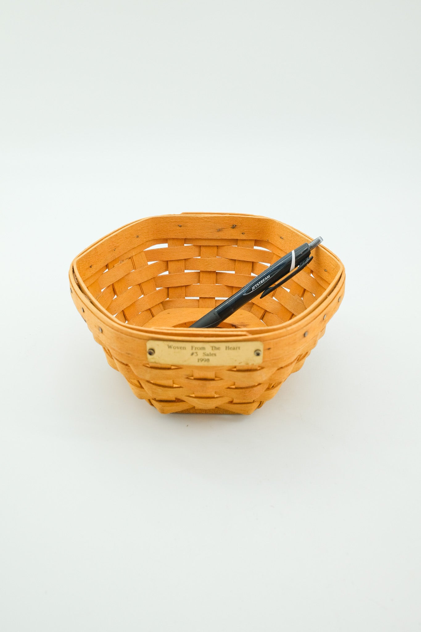Longaberger Woven From The Heart #3 Sales 1998 / ロンガーバーガー ミニバスケット