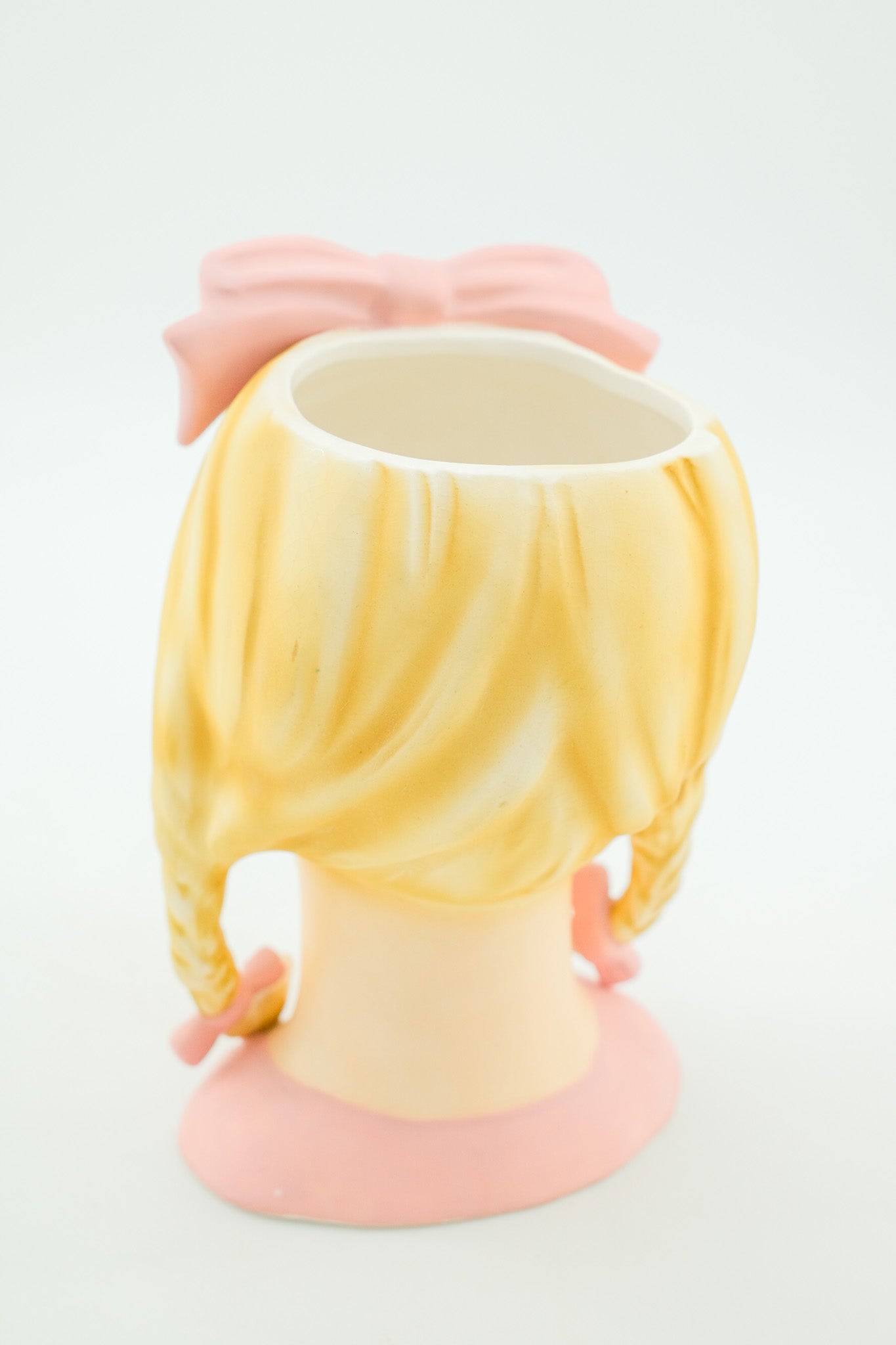 Blonde Girl Head Vase / レフトン女の子のフラワーベース