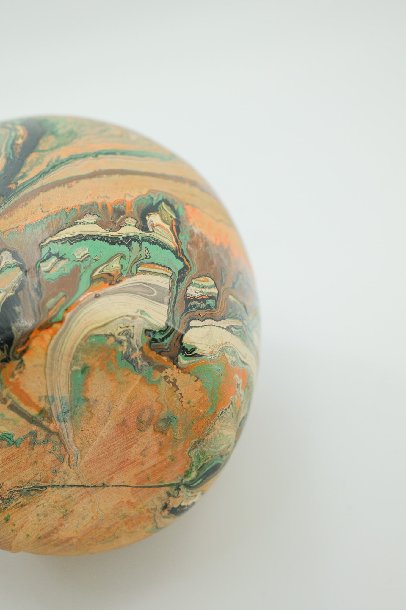Nemadji Pottery Marble Vase / ネマジポッタリー マーブルフラワーベース