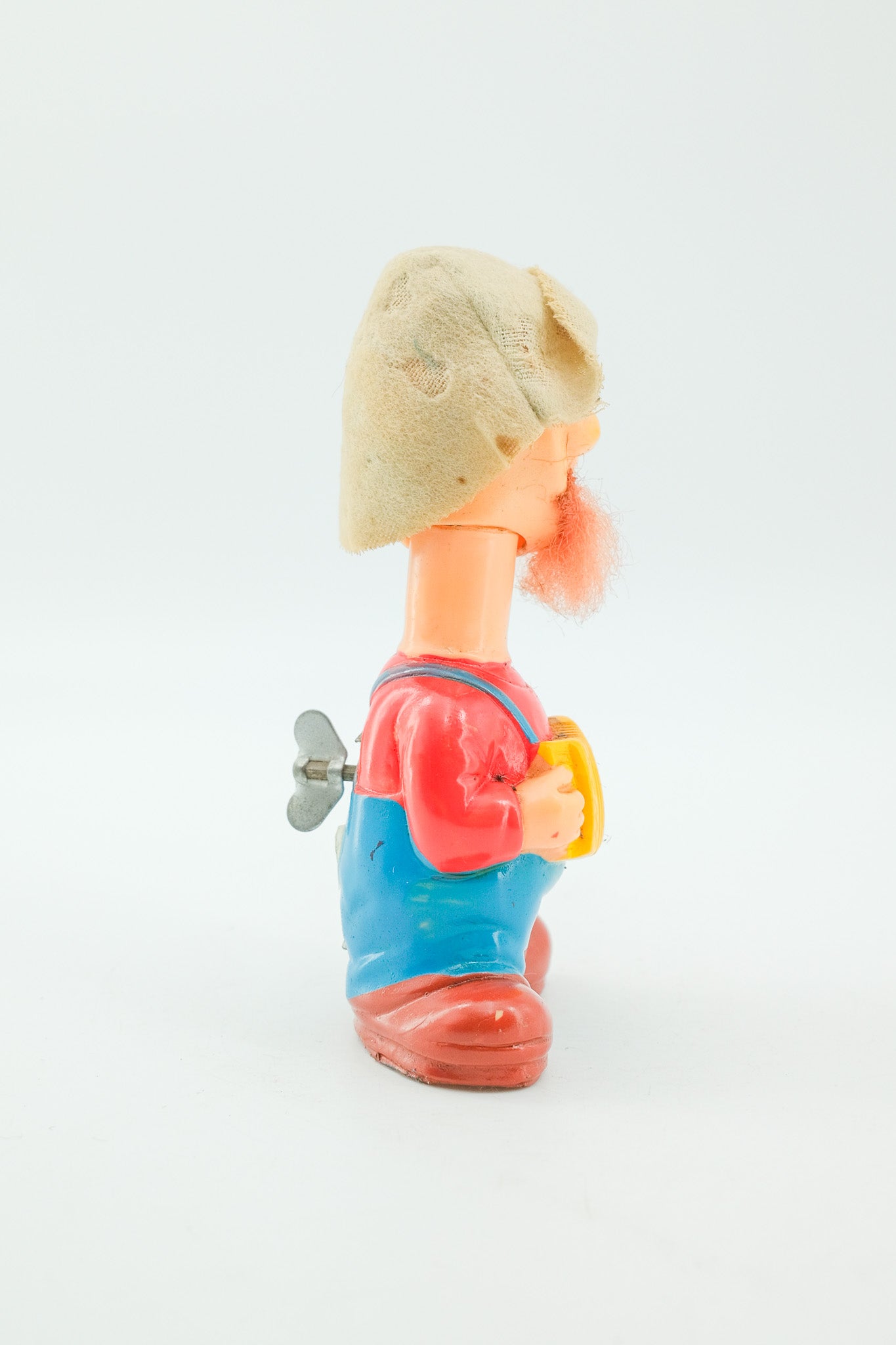 Vintage Wind-up Toy Gnome with Accordion / ゼンマイ式アコーディオンを弾く小人の人形