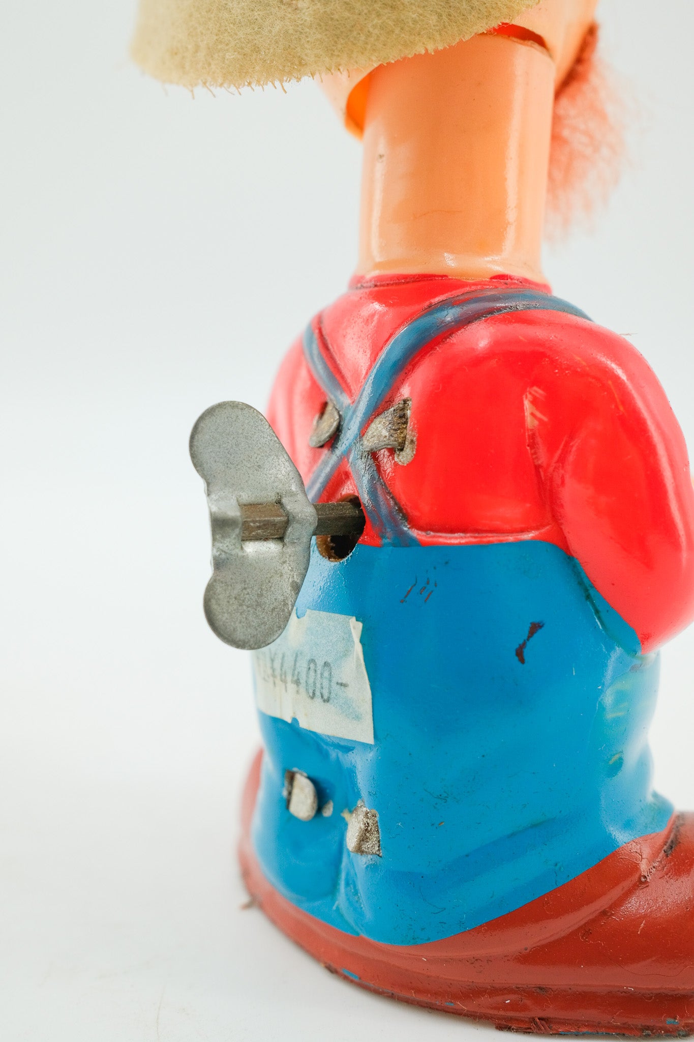 Vintage Wind-up Toy Gnome with Accordion / ゼンマイ式アコーディオンを弾く小人の人形