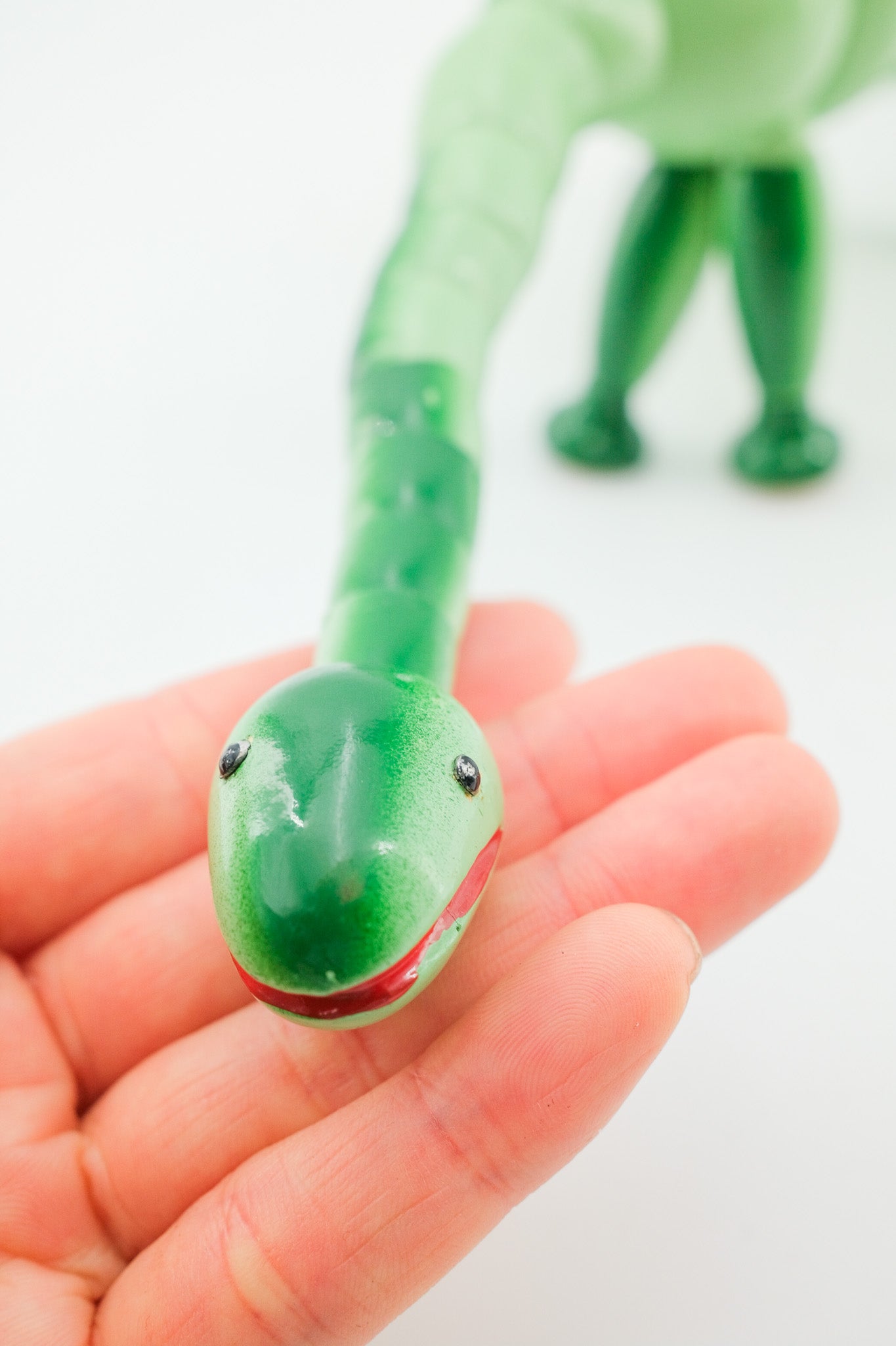 Wooden Brachiosaurus Toy / 木製のブラキオサウルス