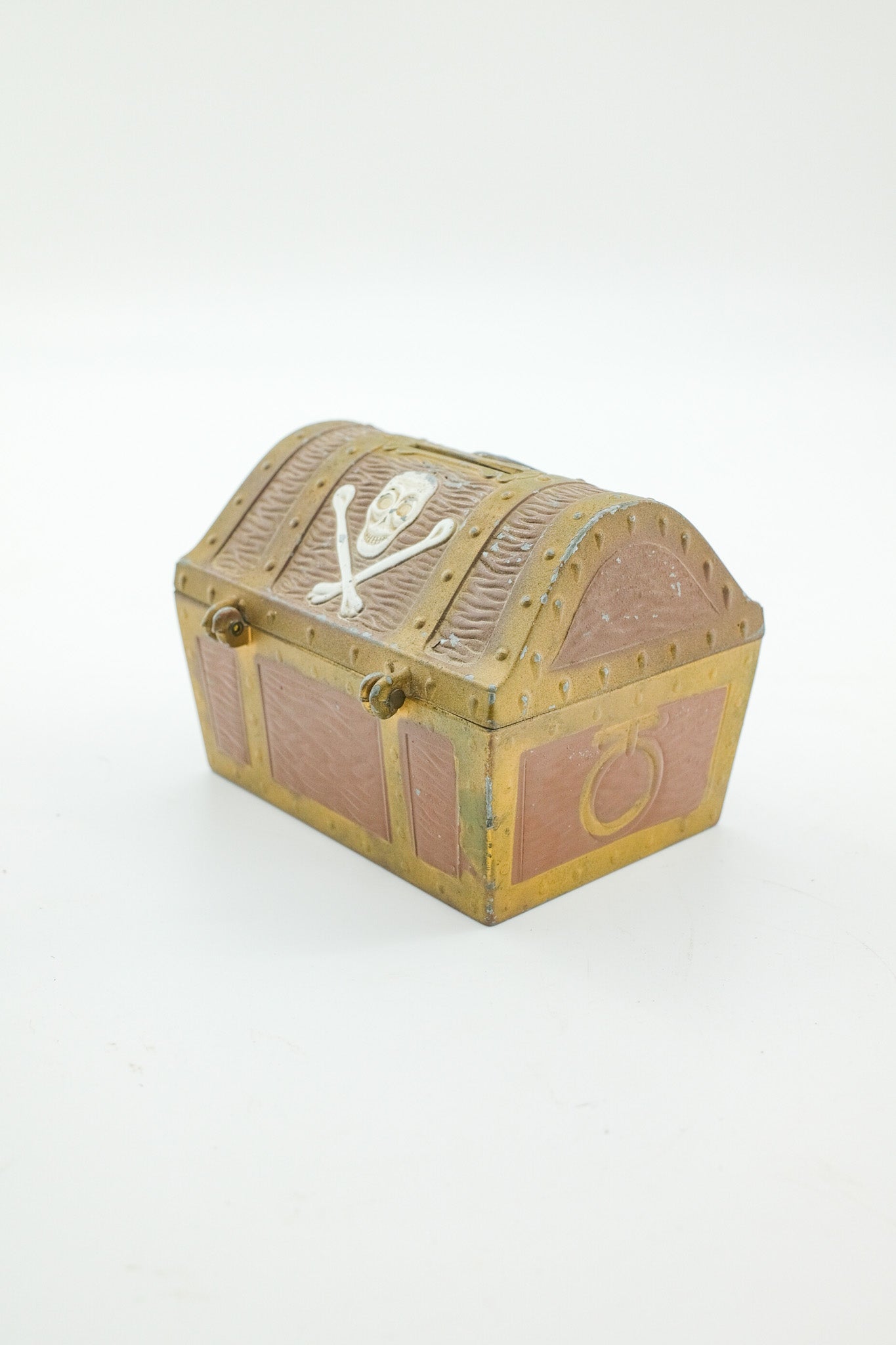 Antique Pirate Treasure Chest Bank / 海賊の宝箱型 貯金箱