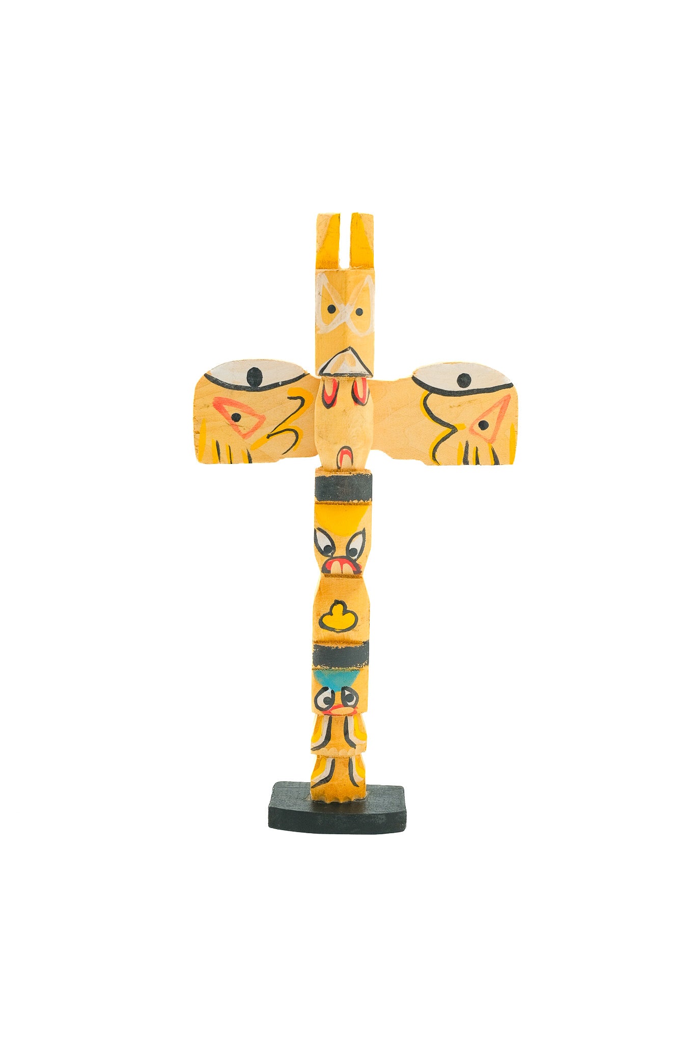 Totem Pole Ornament / 木製トーテムポール オブジェ
