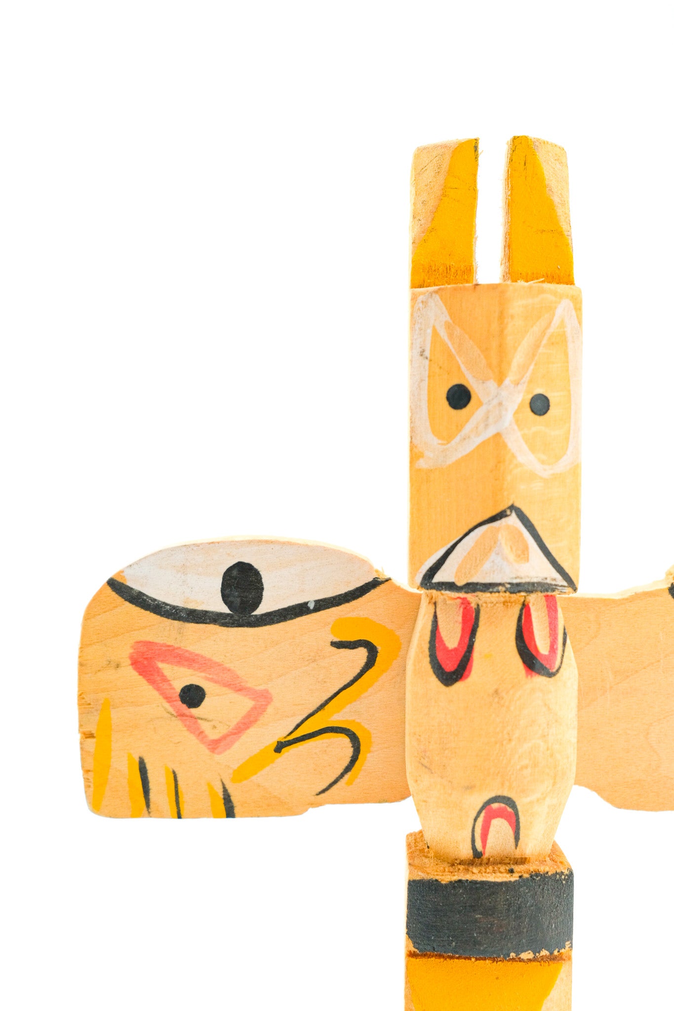Totem Pole Ornament / 木製トーテムポール オブジェ