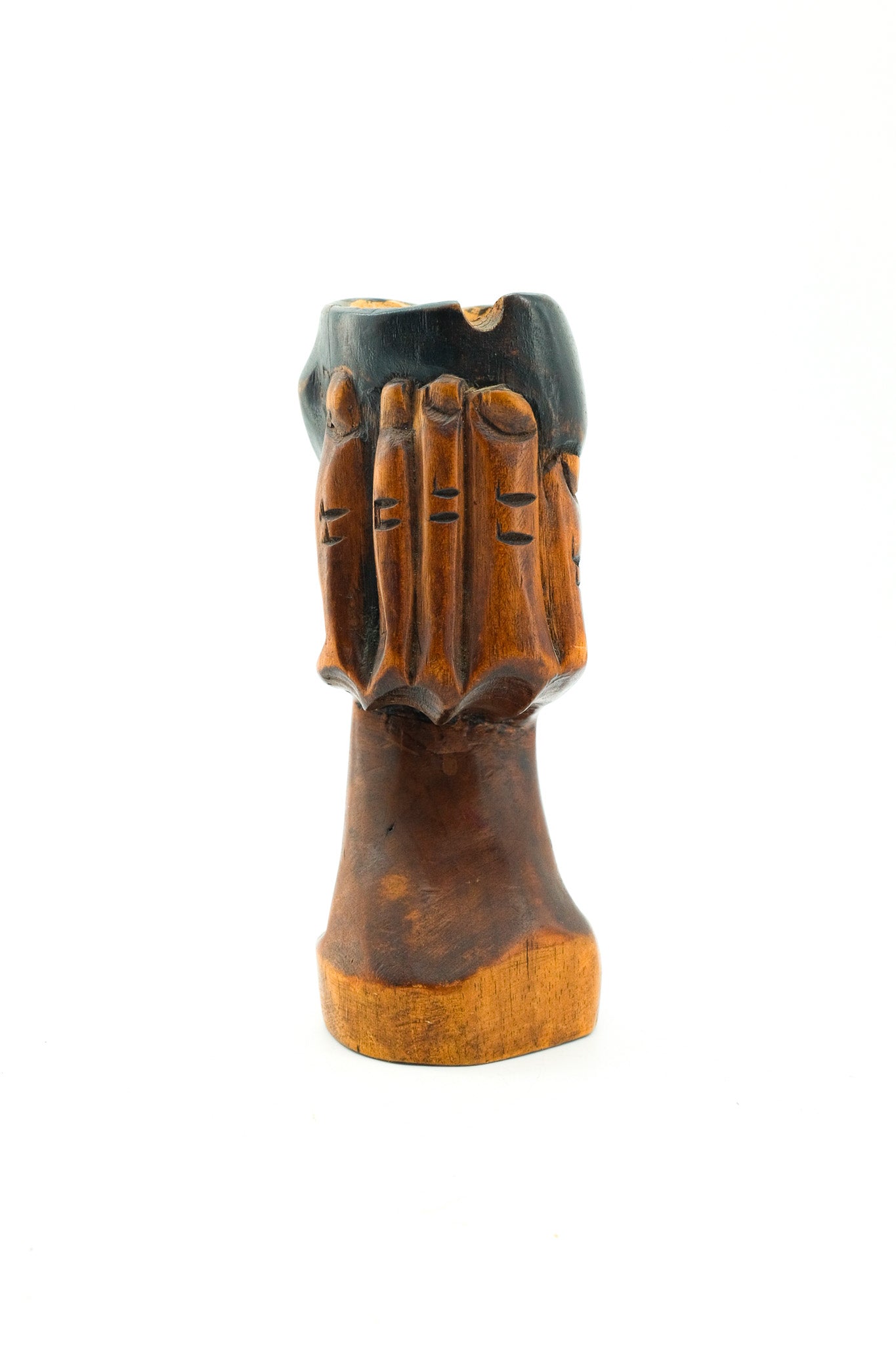 Wood Carved Skull & Hand Sculpture / スカル＆ハンド ウッドオブジェ