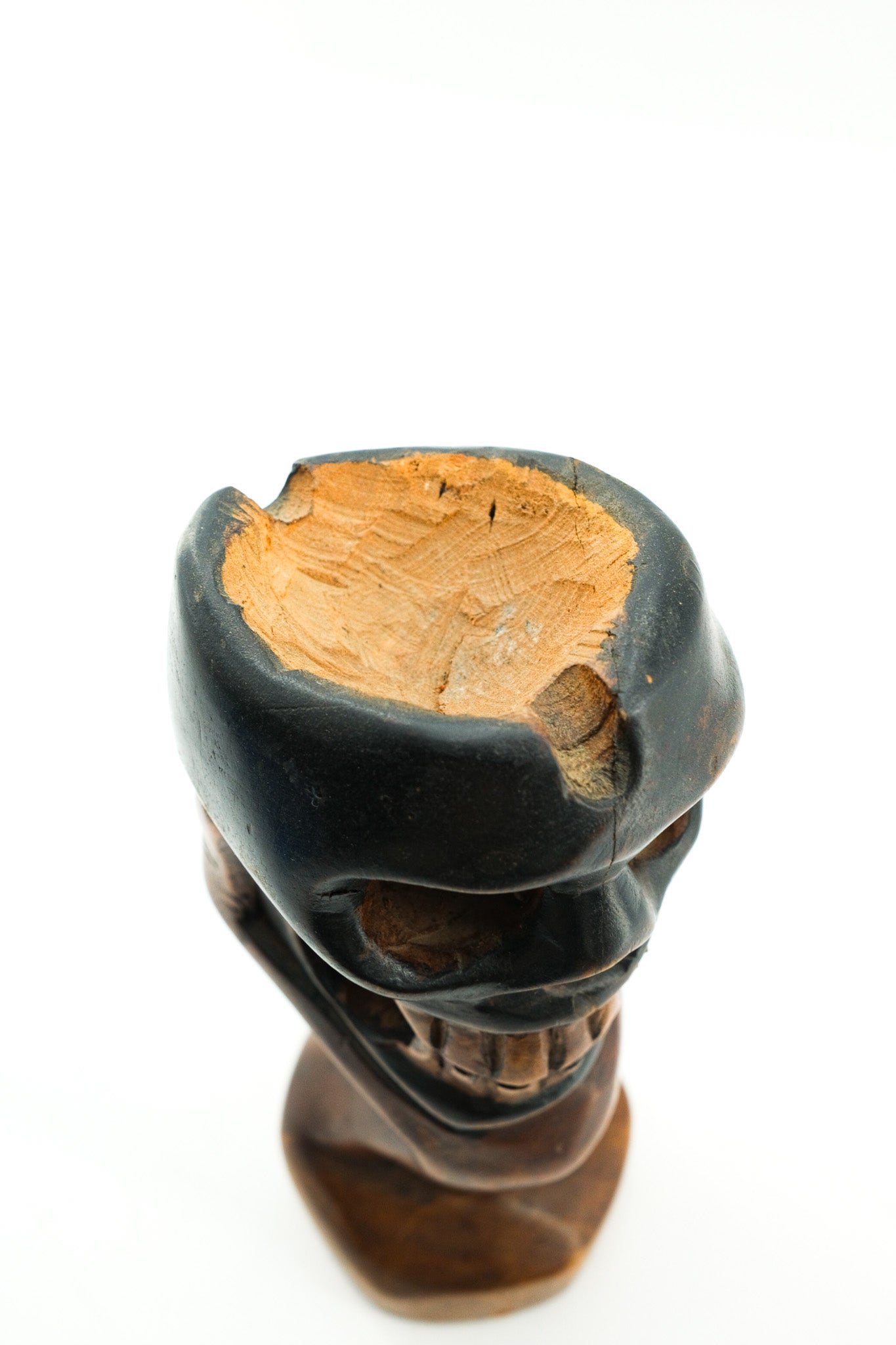 Wood Carved Skull & Hand Sculpture / スカル＆ハンド ウッドオブジェ